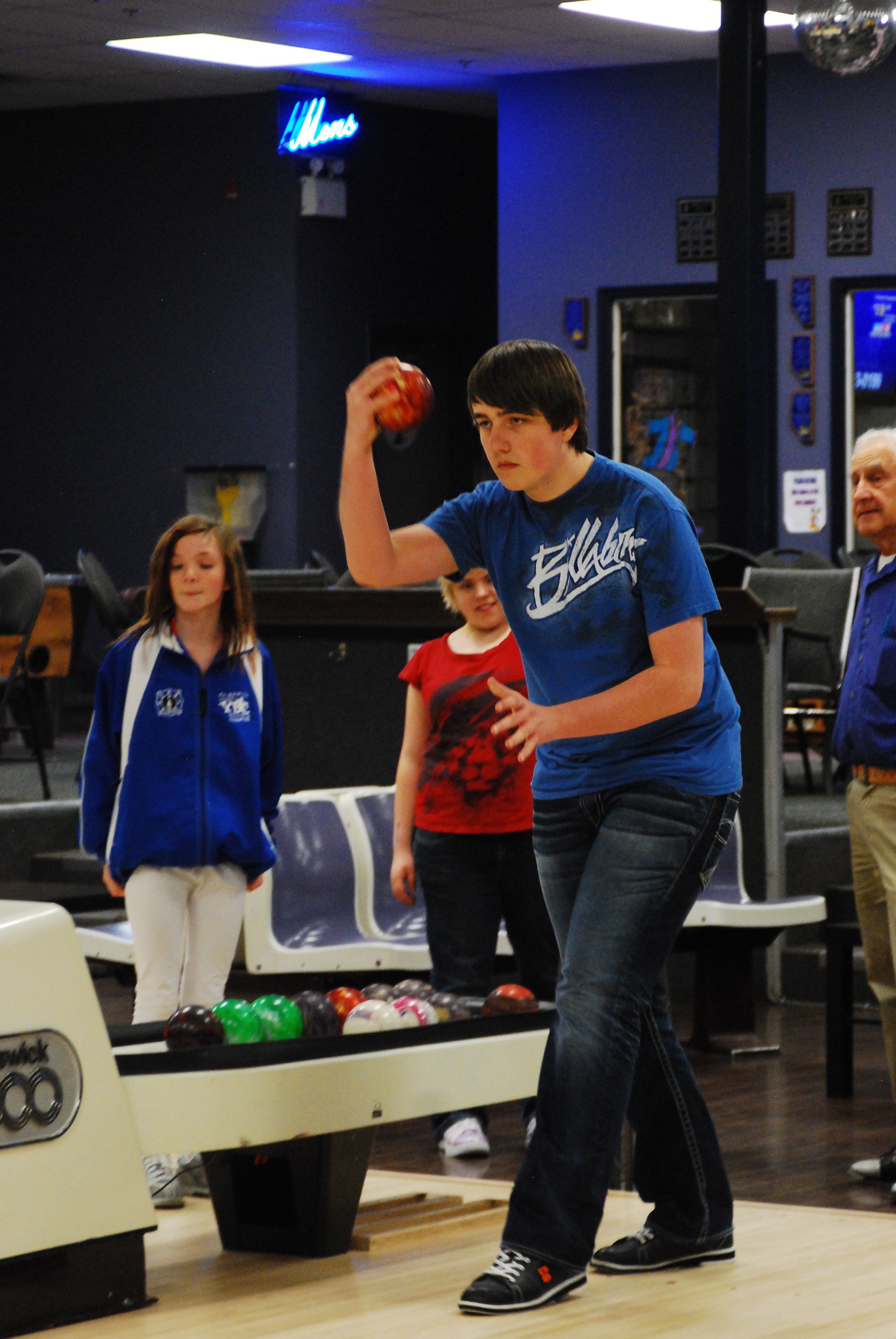 PERFECTLY POISED- Jaymin Wudkevich prepares to throw a ball during one of the final practice sessions before his team heads to Newfoundland next month.