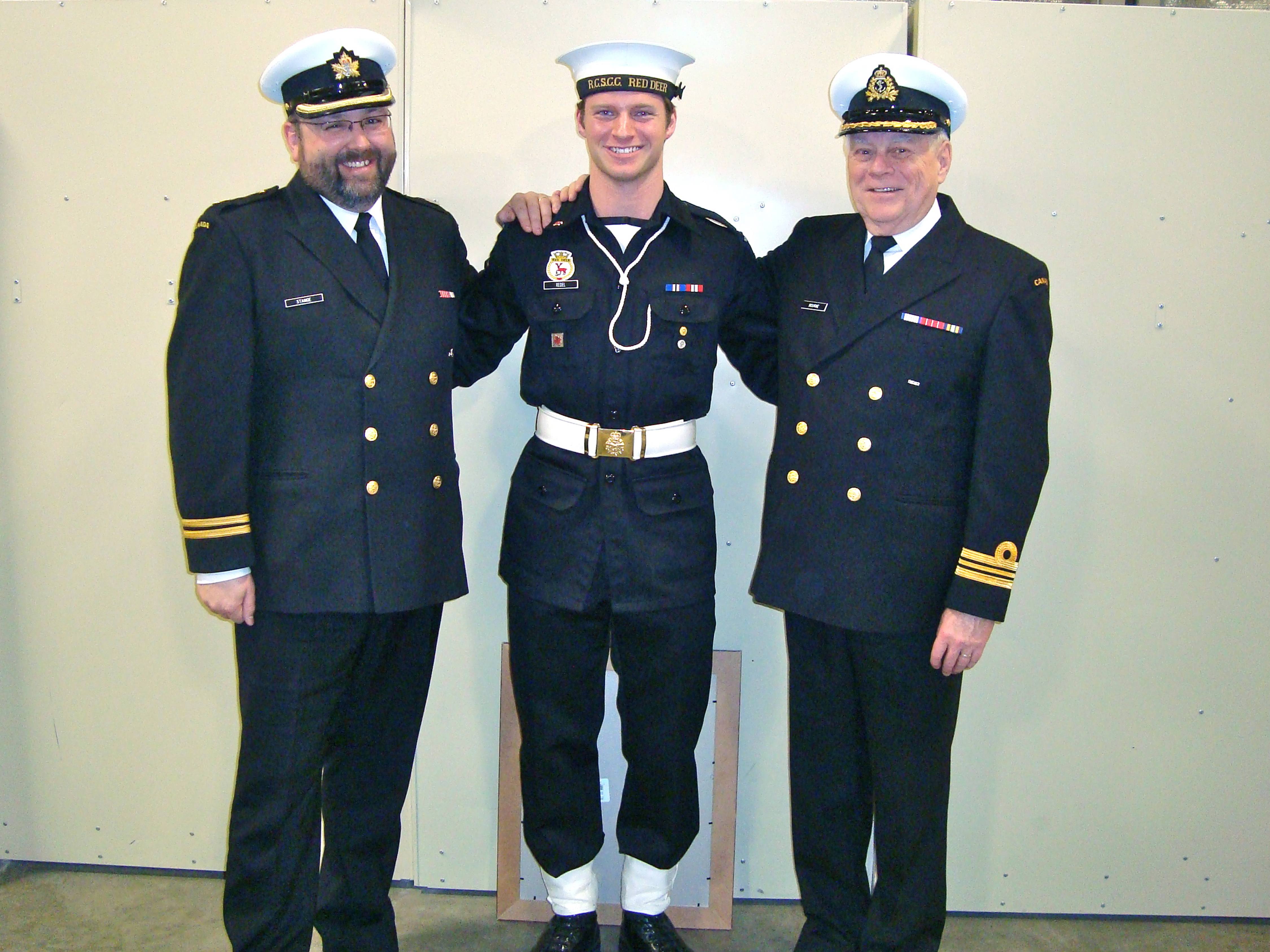 JOYOUS OCCASION-- Red Deer Sea Cadet Tanner Redel