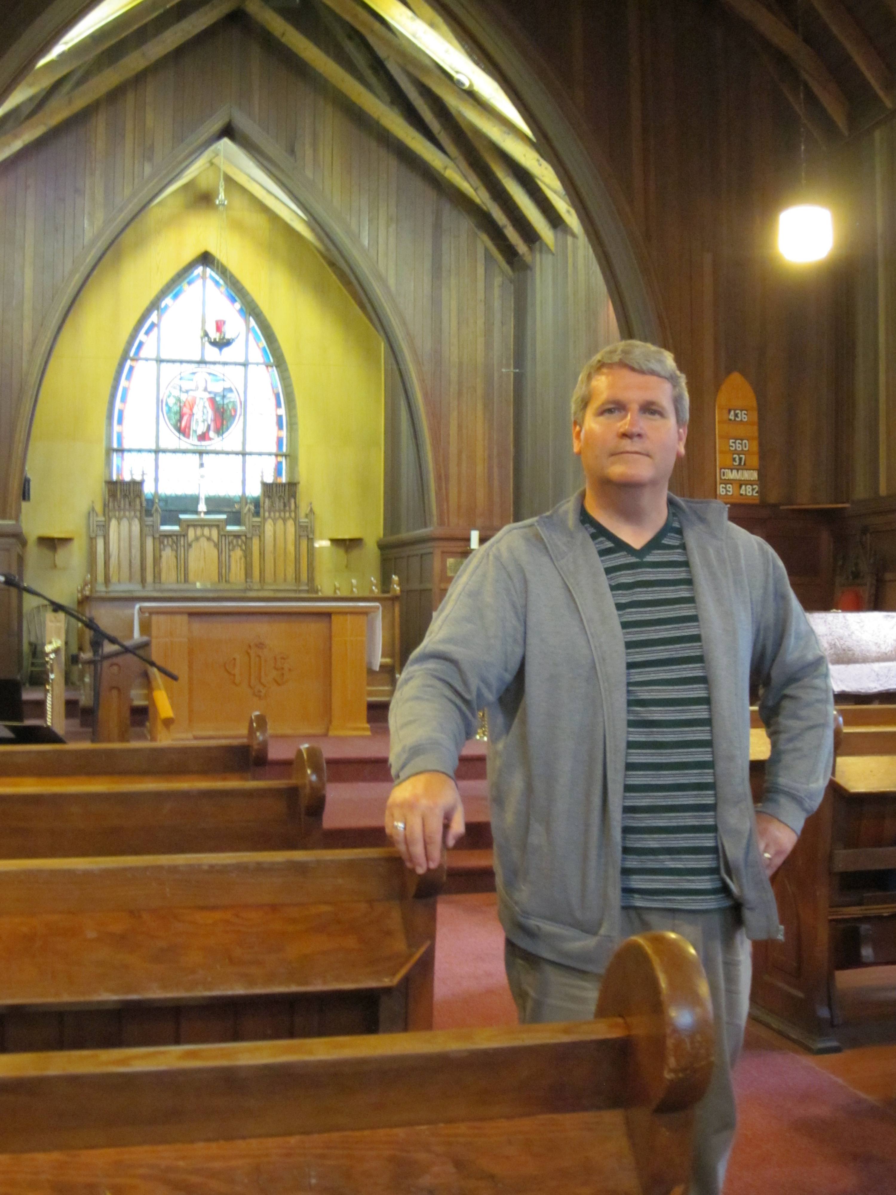 COMMUNITY SUPPORT – Rev. Noel Wygiera of St. Luke’s Anglican Church is hoping the community can lend a hand in raising funds for ongoing restorative work to the church