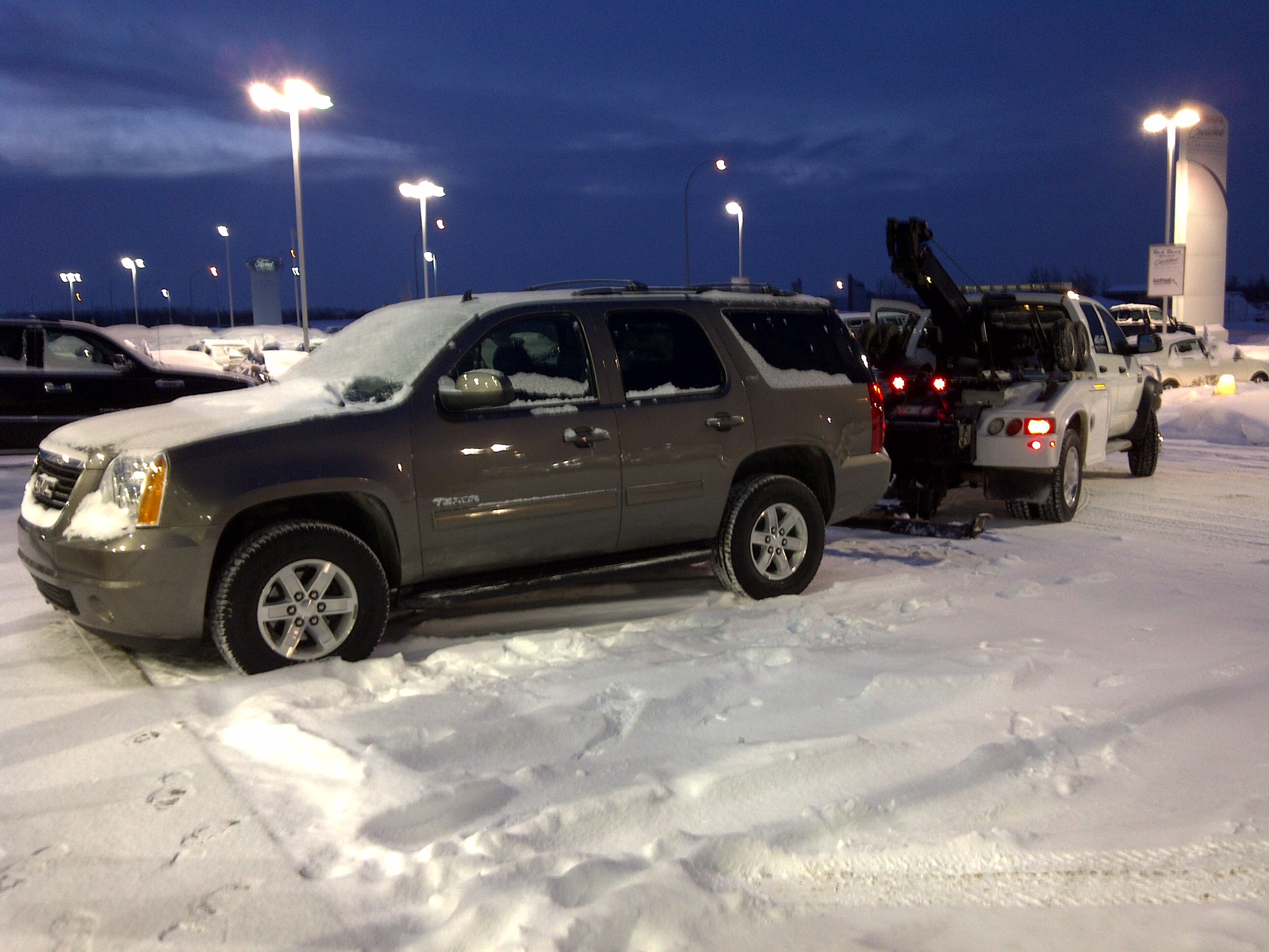 CLOSE CALL- Shown here is a vehicle that was nearly sold to Toyota dealership on Gasoline Alley under false pretences. A Calgary man has been charged with attempted theft in the case.