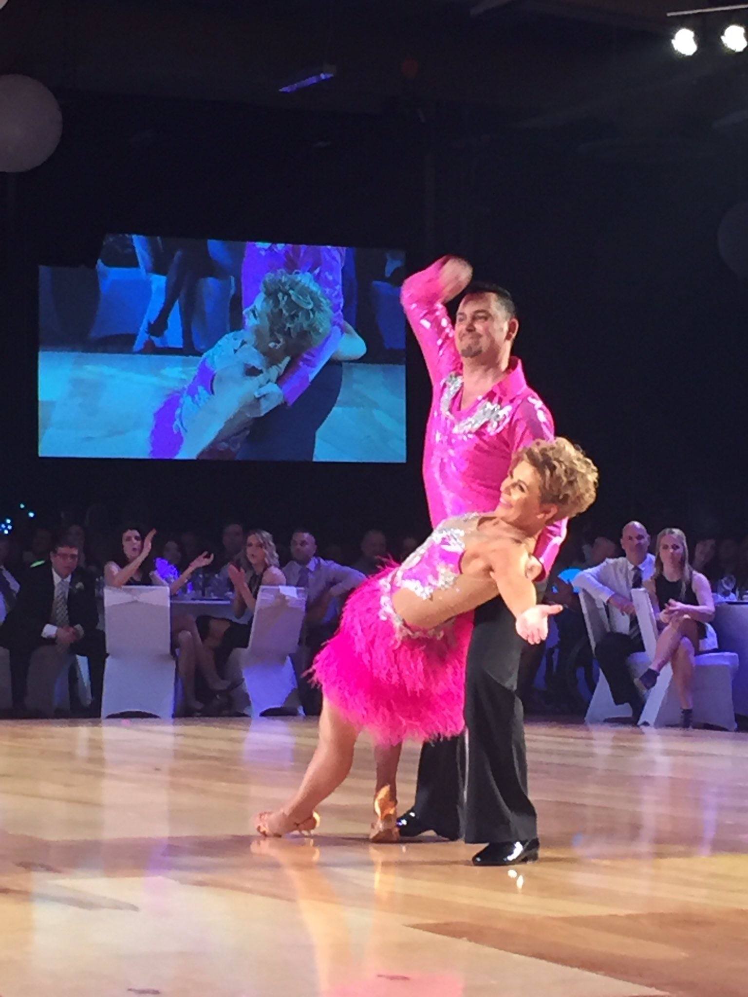 CROWD-PLEASING - Dale Tosczak and his dance partner Karen Goranson wowed the crowd with their moves at the Sheraton Celebrity Dance Off at the Sheraton Hotel Friday night.