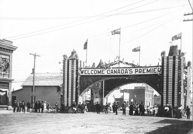 The Laurier Arch on the corner of Ross Street and Gaetz Avenue on Aug. 10