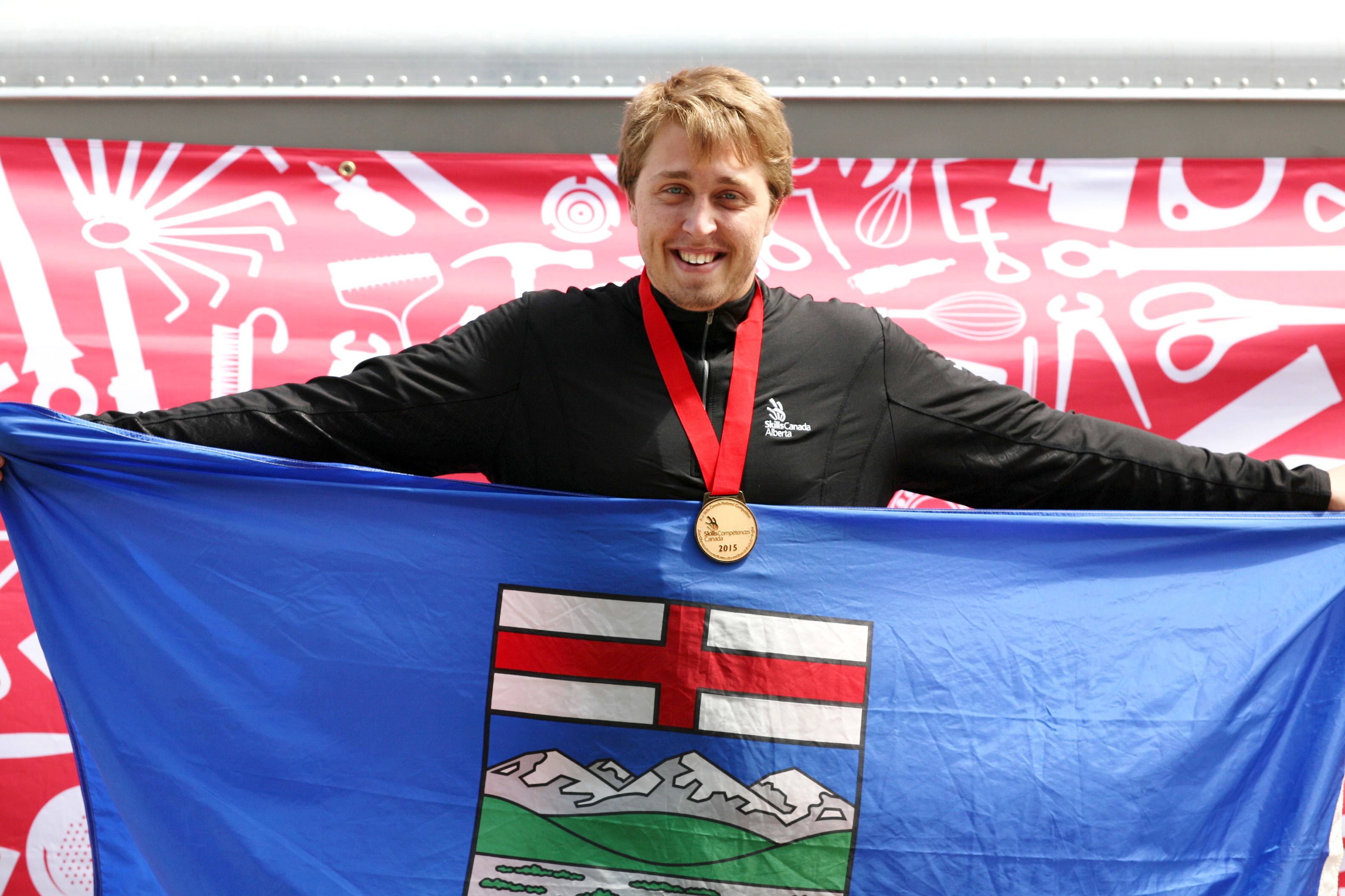 ACCOMPLISHED – Local student Eric Koster recently received gold in his category of secondary electrical installation at the National Skills Canada competition in Saskatoon.