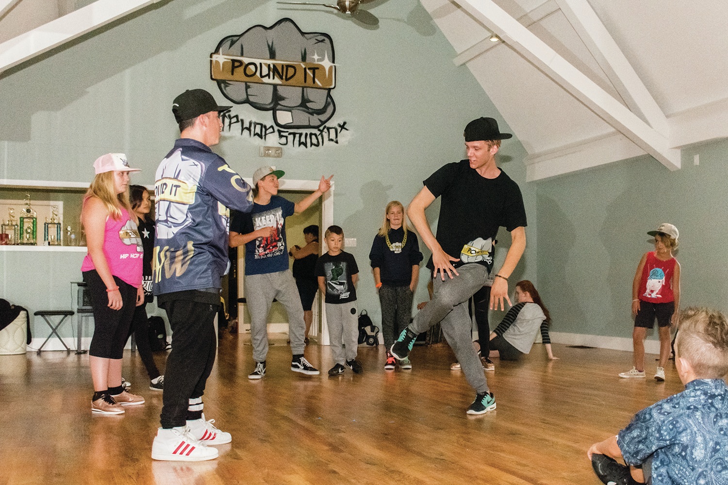 BUST A MOVE - Dancers practice their moves at the Pound It Hip Hop Studio. They recently jetted off to New York for a once in a lifetime experience.