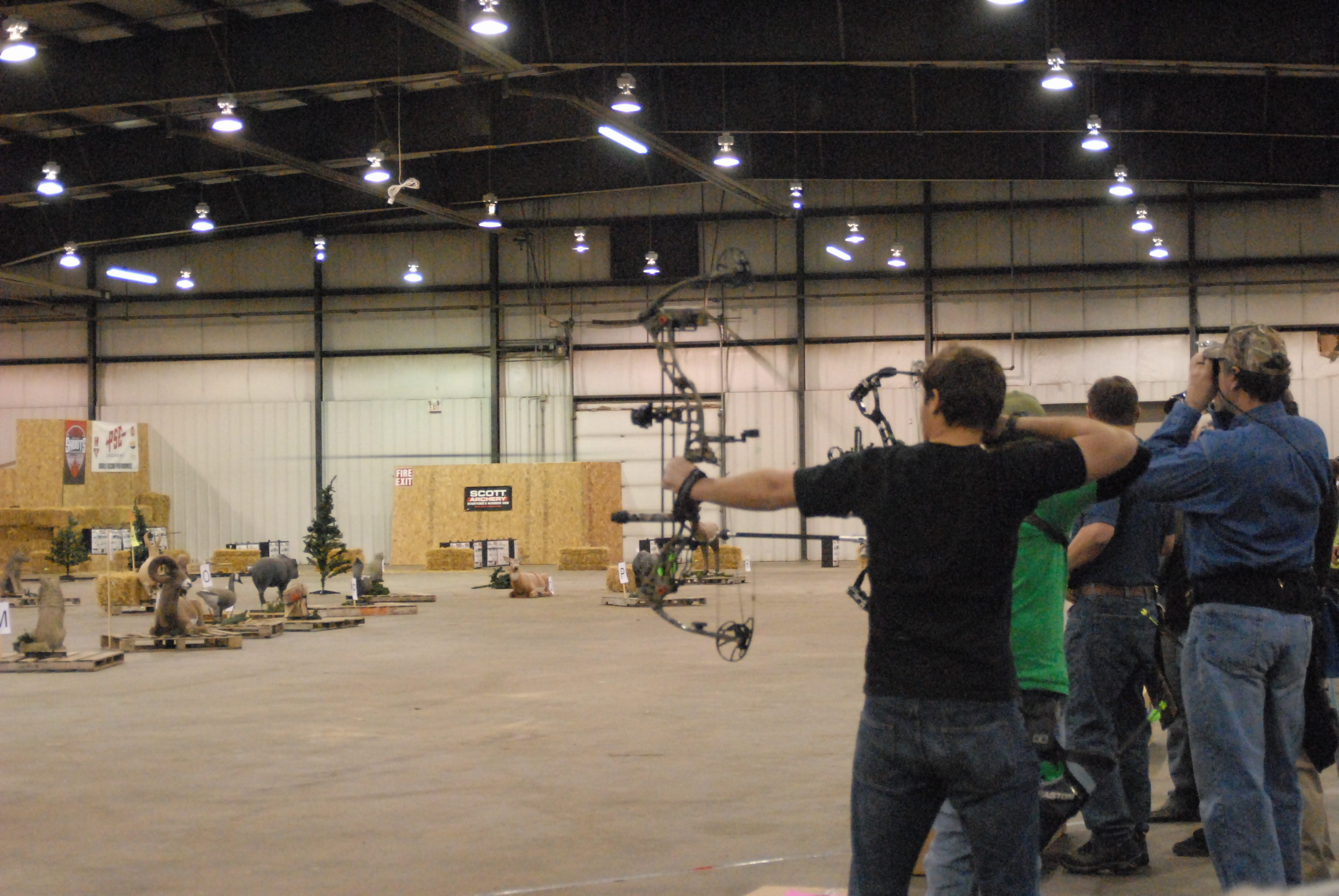 AIM AND FIRE- Competitors took part in the Hoyt Mother of All Shoots archery competition this past weekend where they had four minutes to shoot at a number of different targets.
