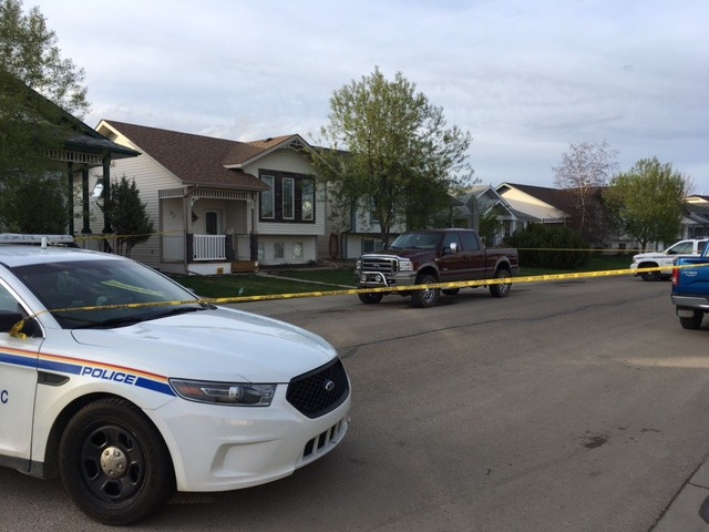 INVESTIGATION - Heavy police presence can be seen at a home
