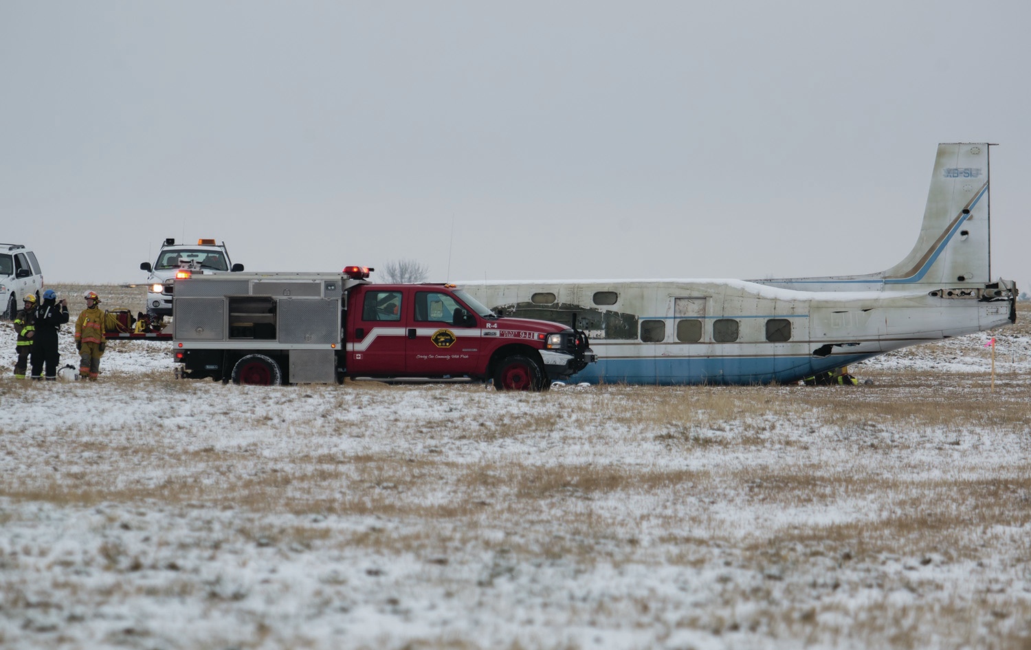 PRACTICE - The Red Deer Regional Airport Authority conducted an emergency exercise involving participation from first responders such as Red Deer County Fire