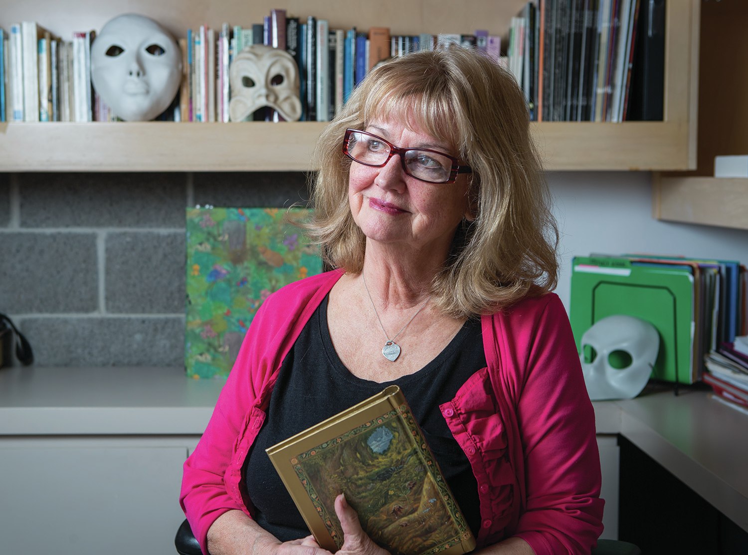 FRIENDLY FACE - Red Deer College Theatre Instructor Lynda Adams took in the memories as she packed up her office in the RDC Arts Centre. Adams