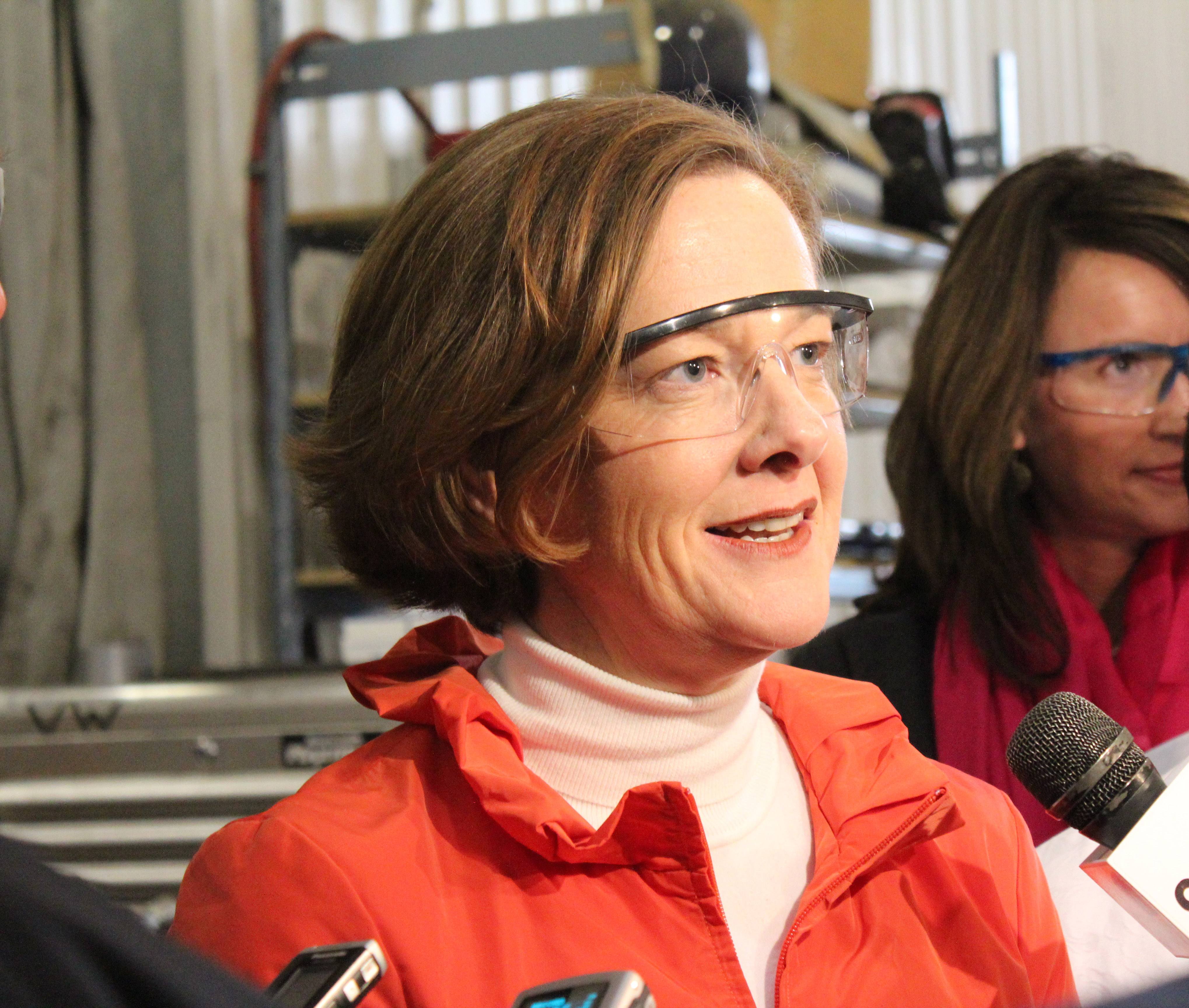 PREMIER VISIT- Premier Alison Redford came to Red Deer on Monday as part of the start of her campaign. A provincial election will be held April 23rd.