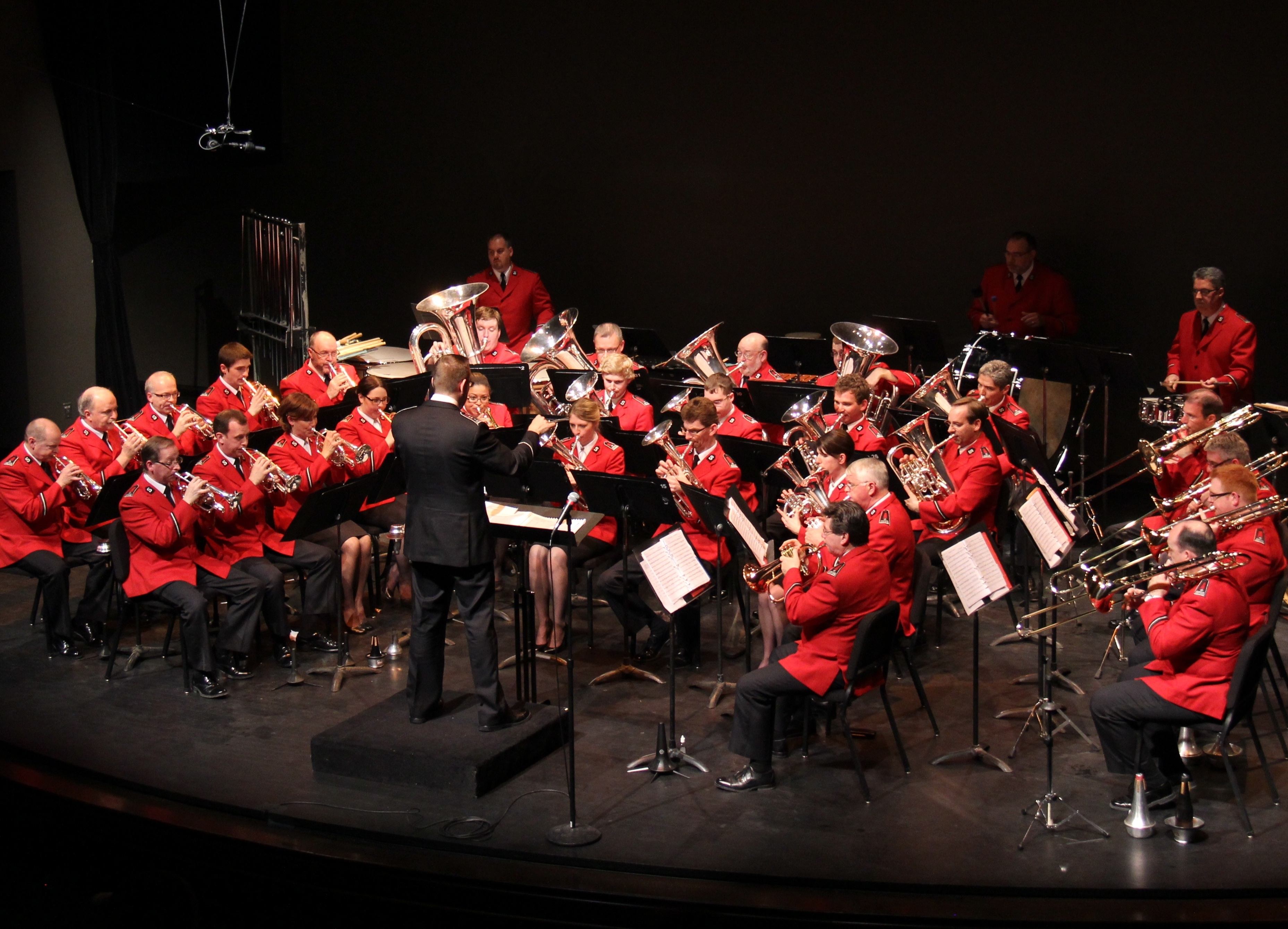 MUSICAL LEGACY – The Canadian Staff Band of the Salvation Army performs at the Memorial Centre Oct. 13.