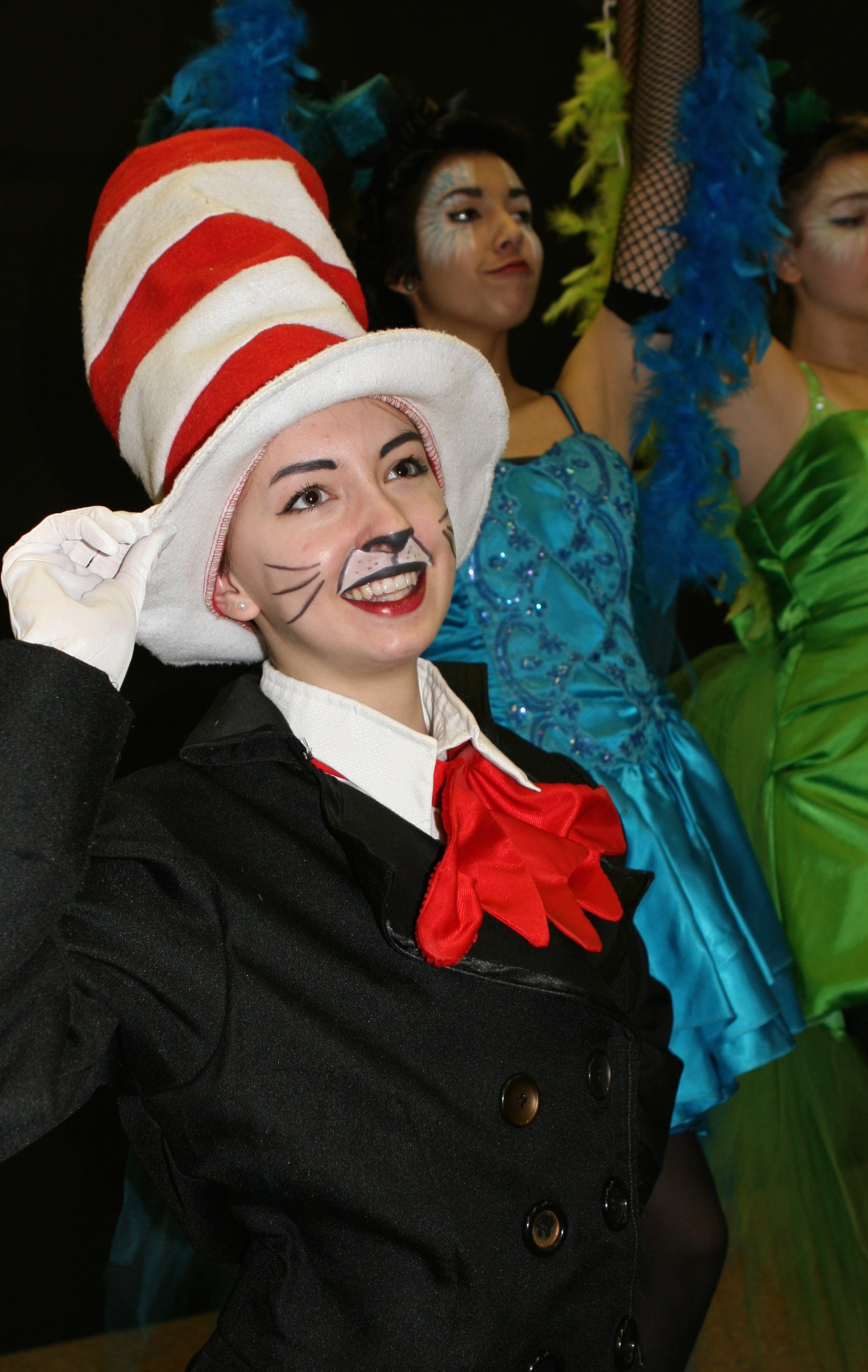 CLASSIC STORY - Cat in the Hat (Lexi Peters) sings with Bird Girl (Simran Mullakady) during a rehearsal for Cornerstone Youth Theatre’s production of Seussical
