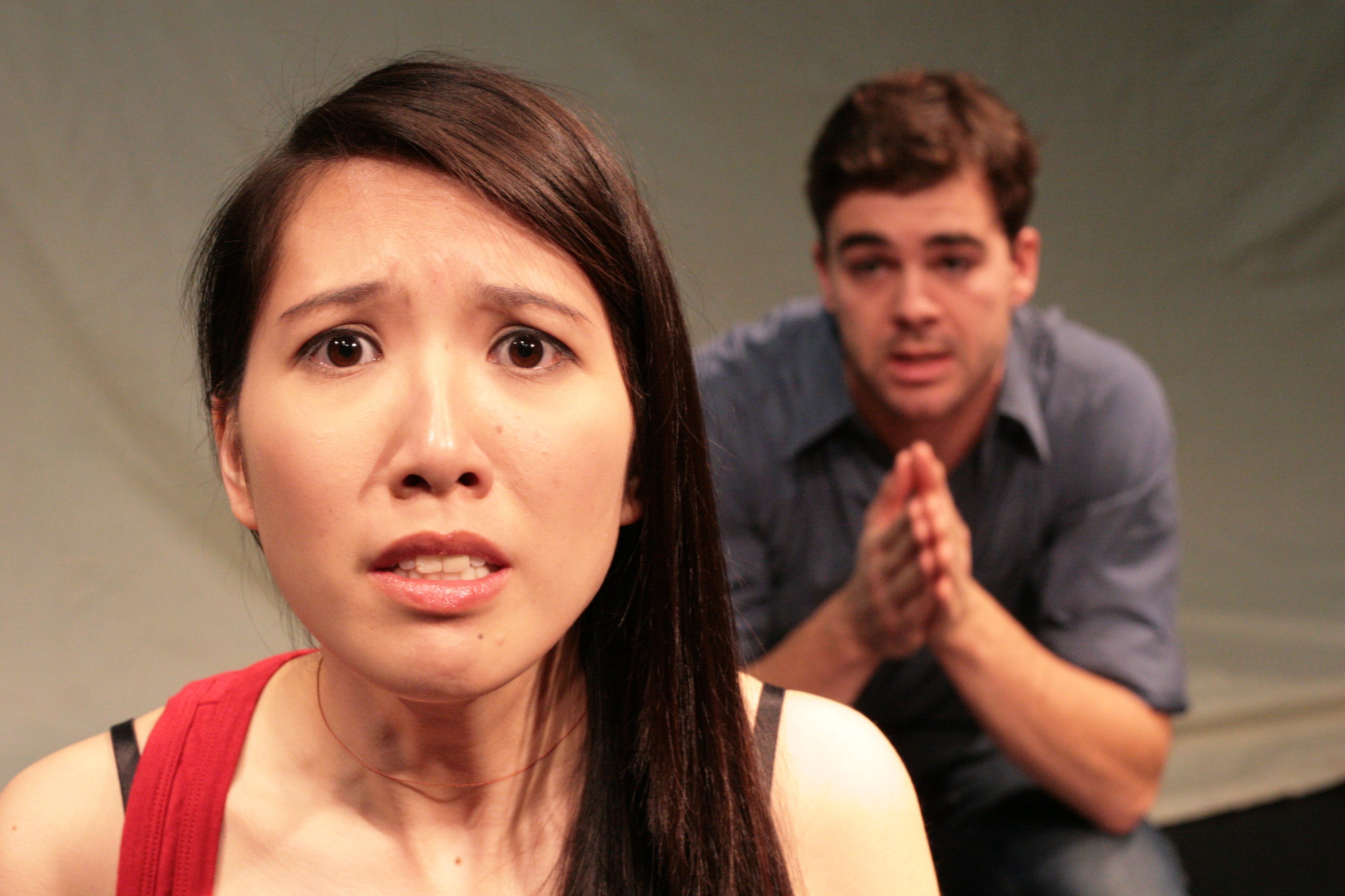 POIGNANT PLAY- Denise Wong and Aaron Krogman starred in the world premiere of She Has A Name this past spring. The play