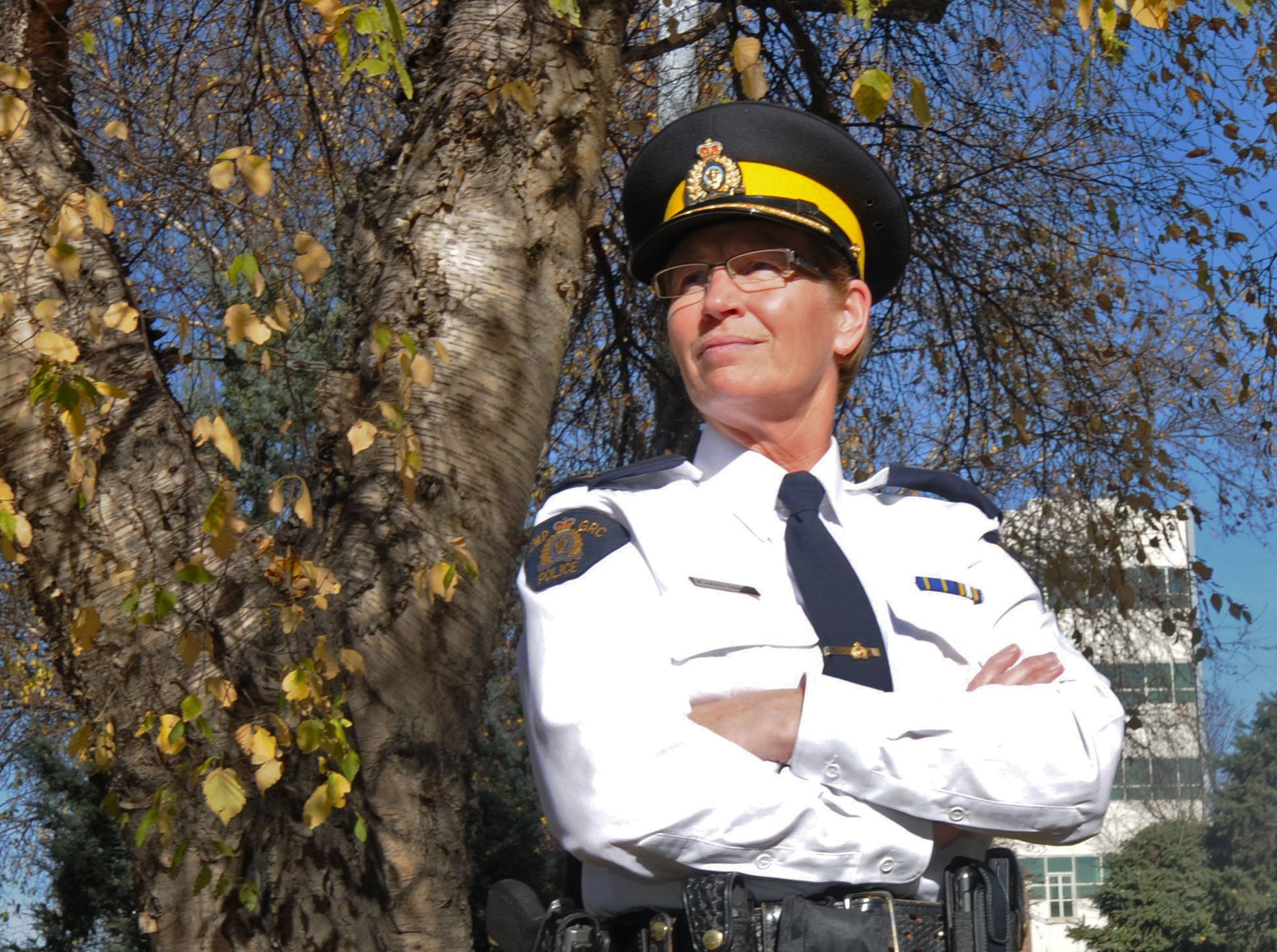 HISTORIC APPOINTMENT - Karen Simon is Red Deer’s first RCMP inspector in its law enforcement history. She is also an Aide-de-Camp to Alberta Lieutenant Governor Donald Ethell.