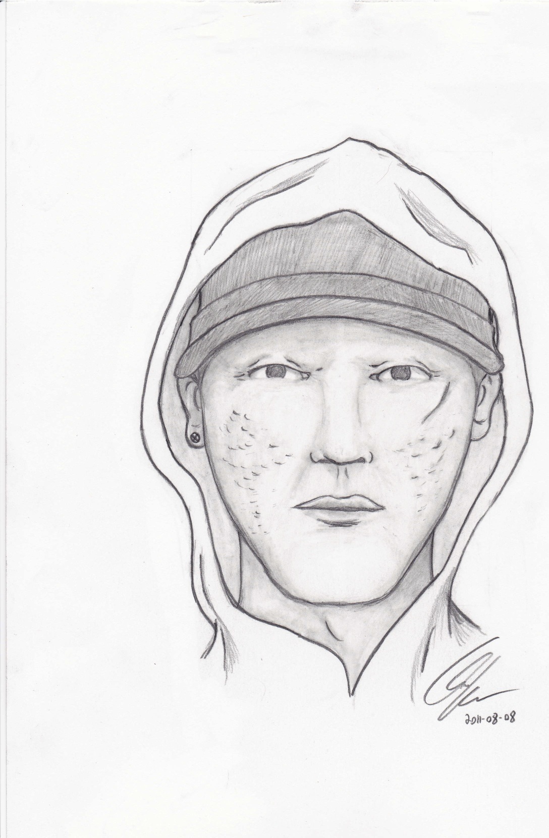 INVESTIGATION CONTINUES - RCMP have released the sketch of a person of interest in connection to the murder of 22-year-old Oscar Salazar. Salazar was shot and killed Aug. 2 while sitting in a vehicle in the back alley of 63 St. behind the Cornerstone Gospel Chapel. RCMP are looking for a black male with a medium build who is 5' 10" to 5' 11" tall and is about 20-30 years old. The man was wearing a baseball hat