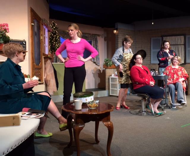 ON STAGE - The cast rehearses a scene from Innisfail Town Theatre's upcoming production of Steel Magnolias.
