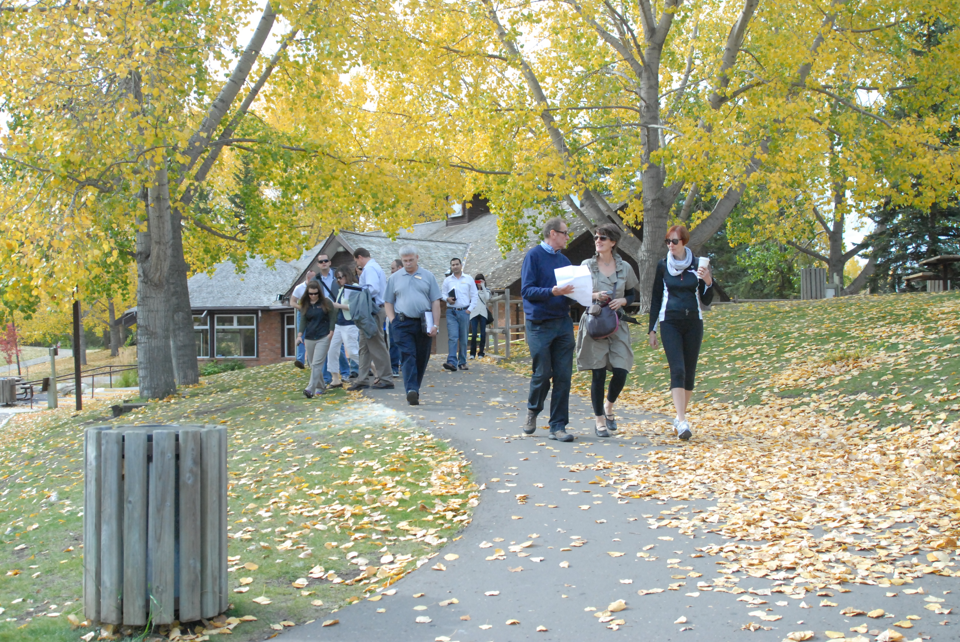 HITTING THE TRAIL- Experts and local officials take a walk to explore the good and the not-so-good of the City’s ‘walkability.’