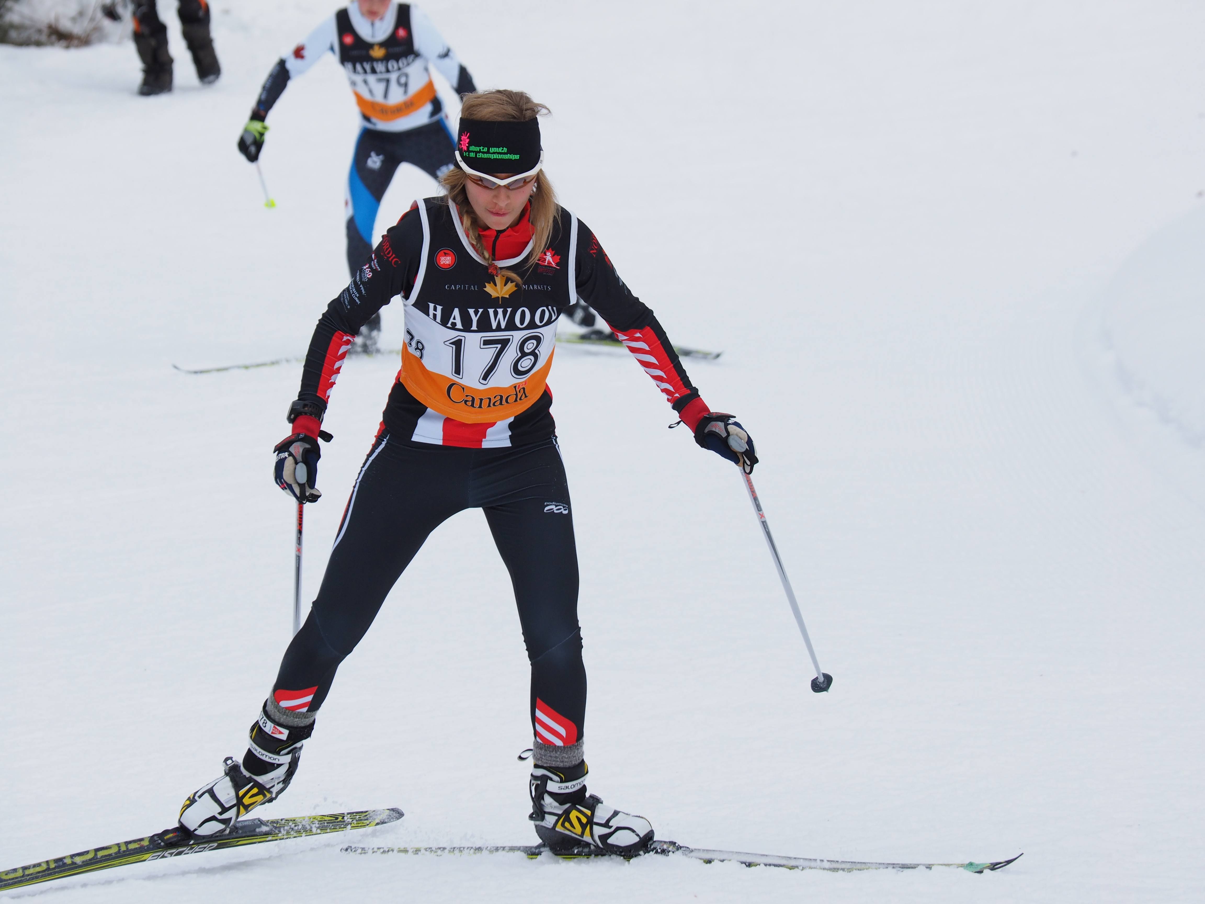 QUICK PACE – Local cross-country skier Bailey Johnson competed in the cross country skiing nationals last weekend in Thunder Bay