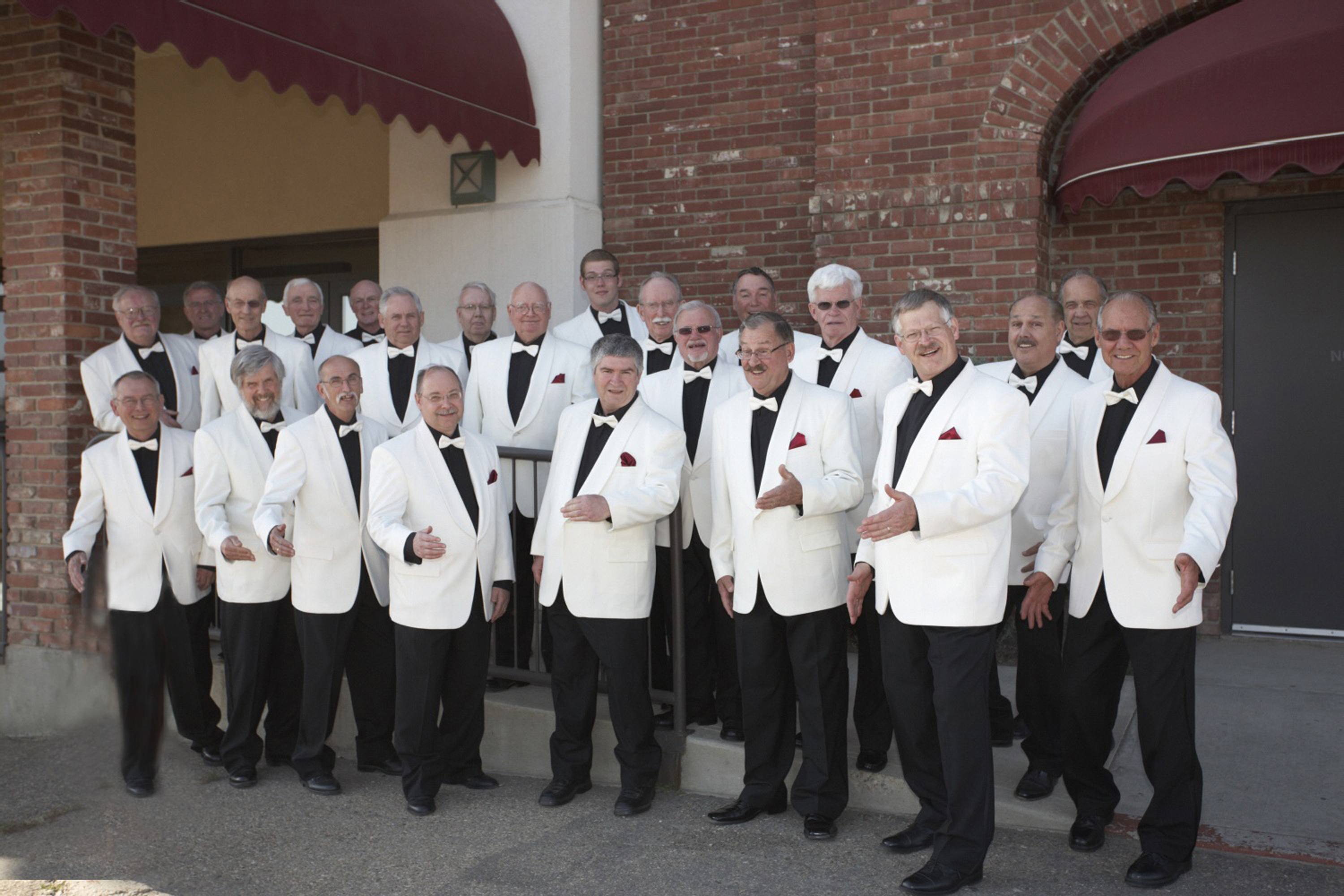 SWEET SOUNDS- Pictured here is the local singing group the Wild Rose Harmonizers. Barbershop groups from across Alberta will be competing May 27-29 at a conference in Red Deer.