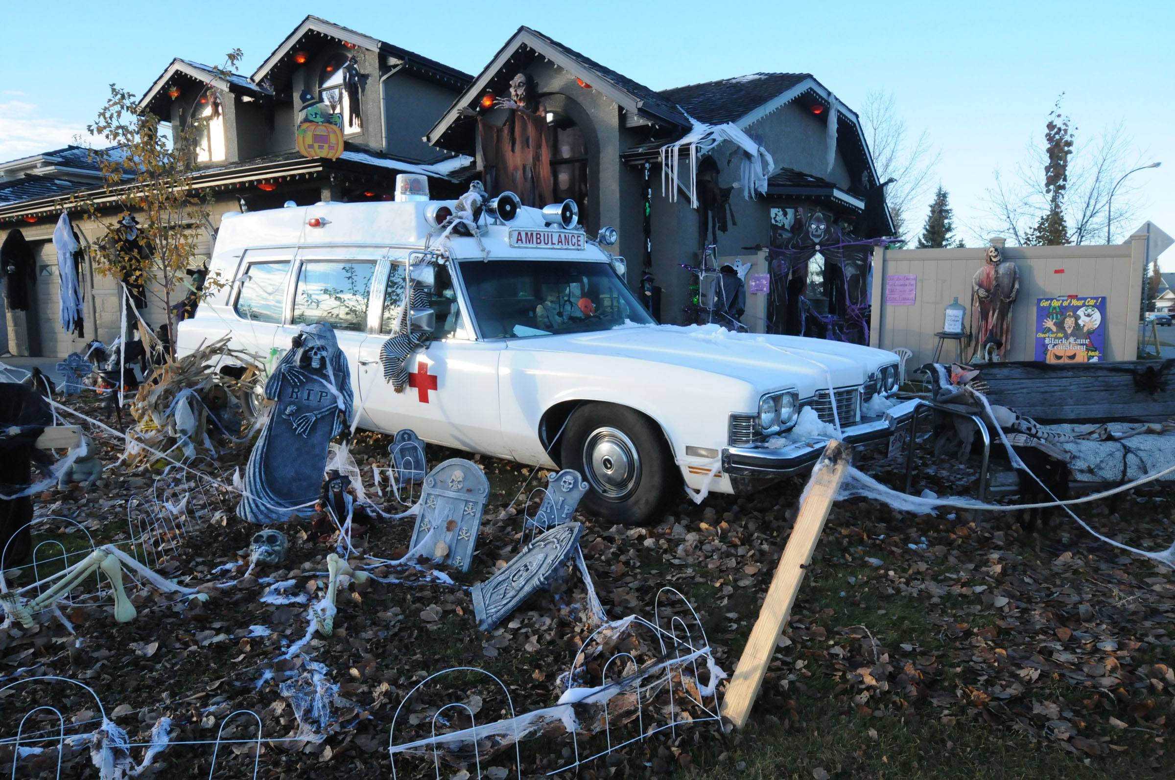 ALL OUT- A house in Deer Park went all out for Halloween this year by decorating their entire yard with decorations.