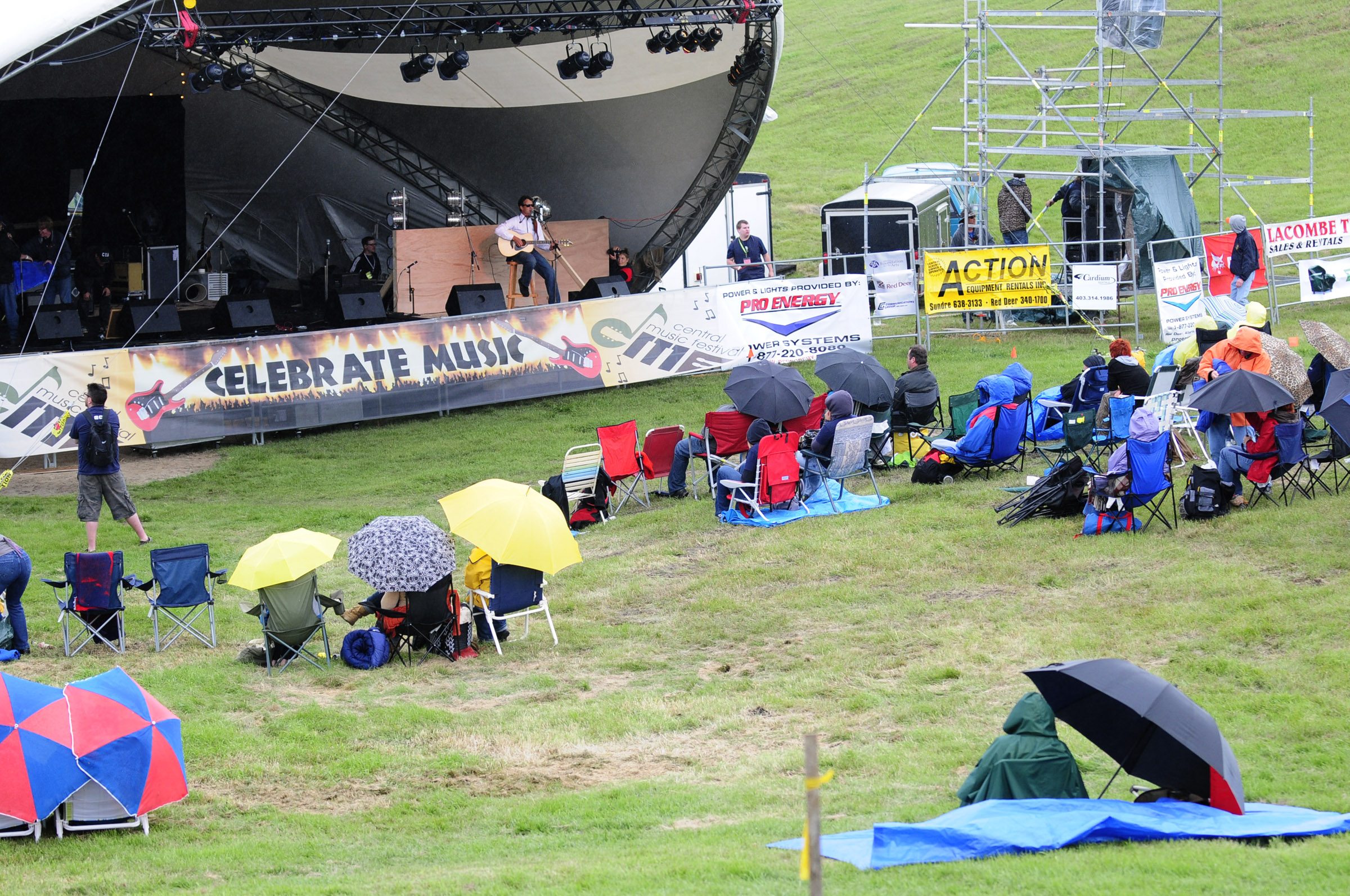 SMALL CROWD-About 800 people attended the Central Alberta Music Festival this year just north of Red Deer