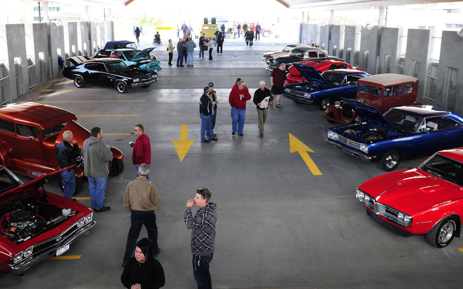 The official opening of Sorensen Station and Transit Terminal was celebrated over the weekend with Crusin' the Parkade. Classic cars were lined up in the parkade and a barbeque was held with all proceeds going to the Red Deer Food Bank.