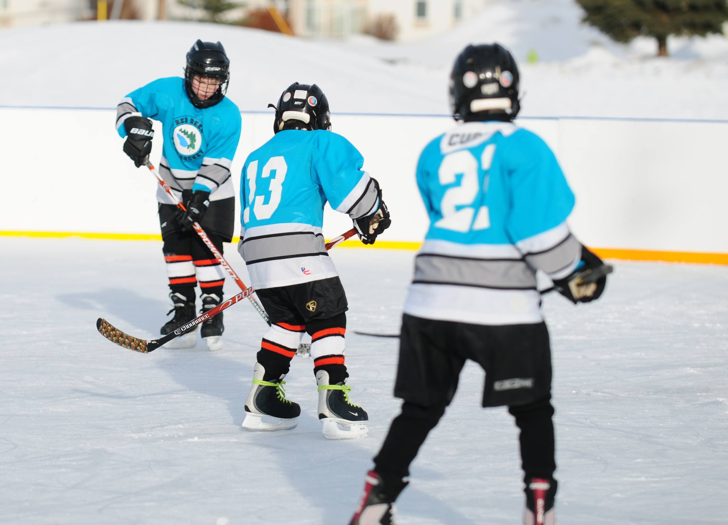 HOCKEY LOVERS- In support of the Red Deer Food Bank hockey players from all ages and teams went out to Kin Kanyon this past Saturday to play the game they love for a great cause.