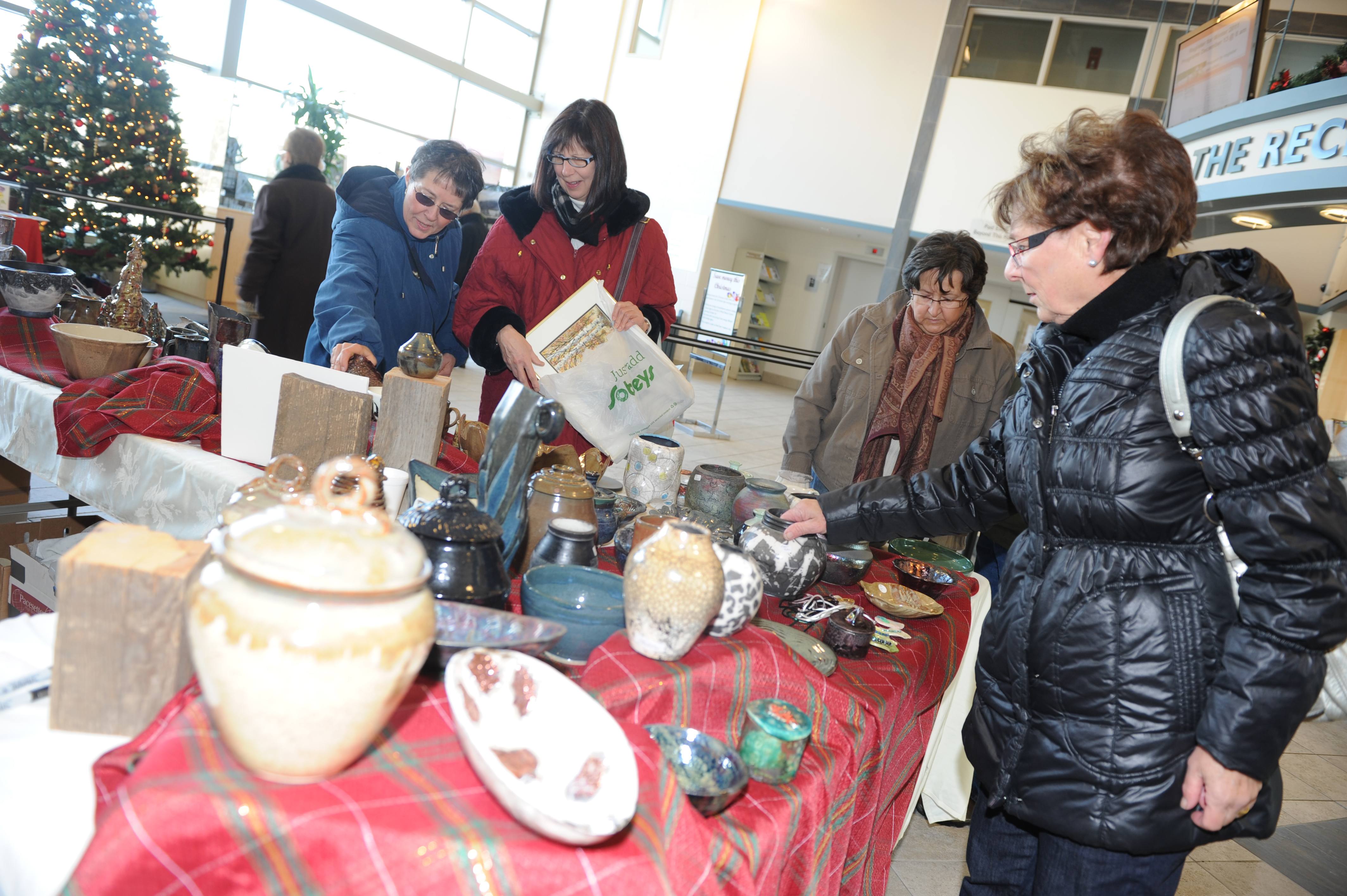 GREAT SELECTION- Tons of Red Deerians made their way to the Red Deer Pottery Club's Christmas sale at the Recreation Centre this past weekend.