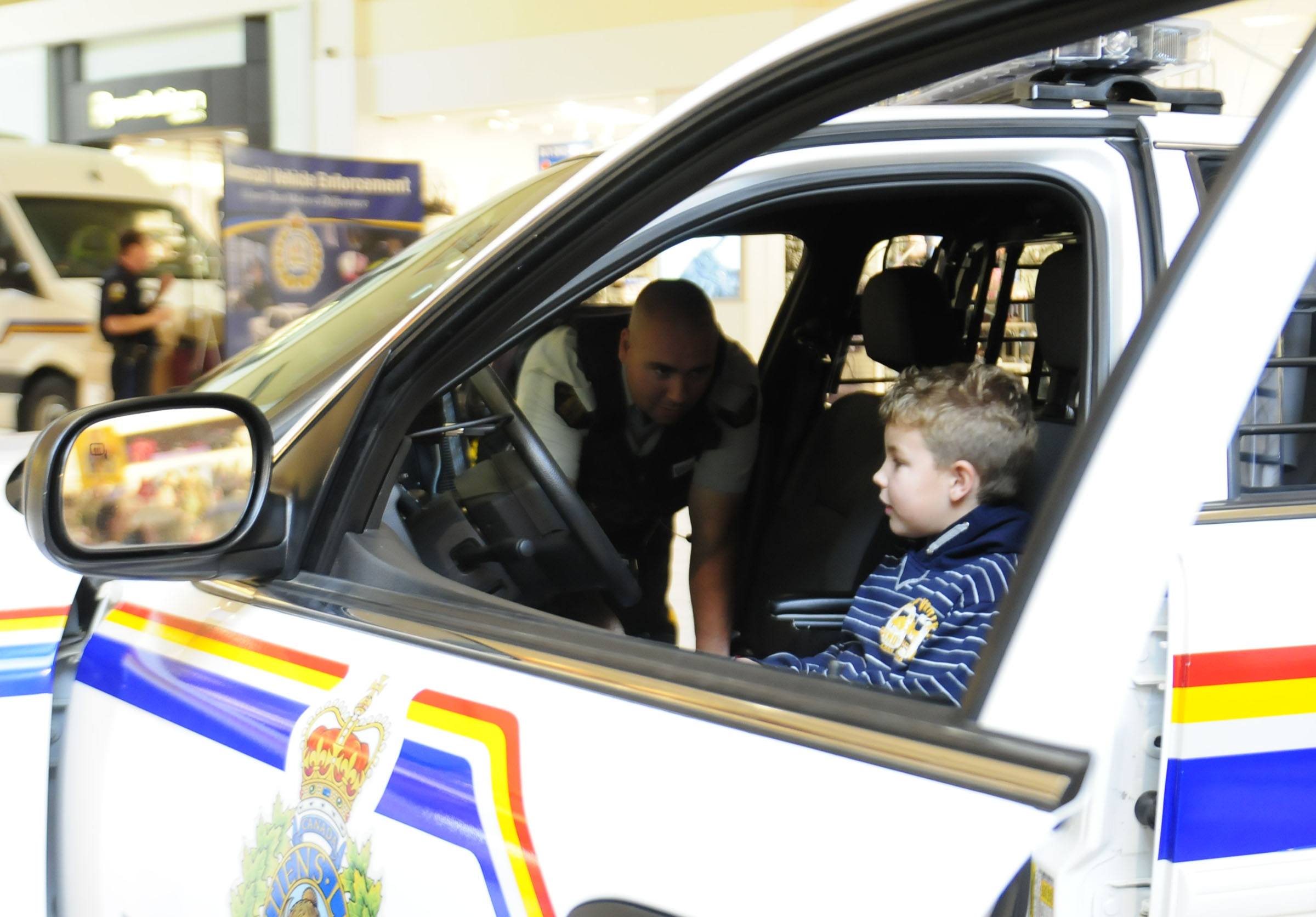 The Alberta Motor Association and partner organizations launched Red Deer Traffic Safety Week at Bower Place Shopping Centre Saturday with displays on important traffic safety issues. Jonas Madlung