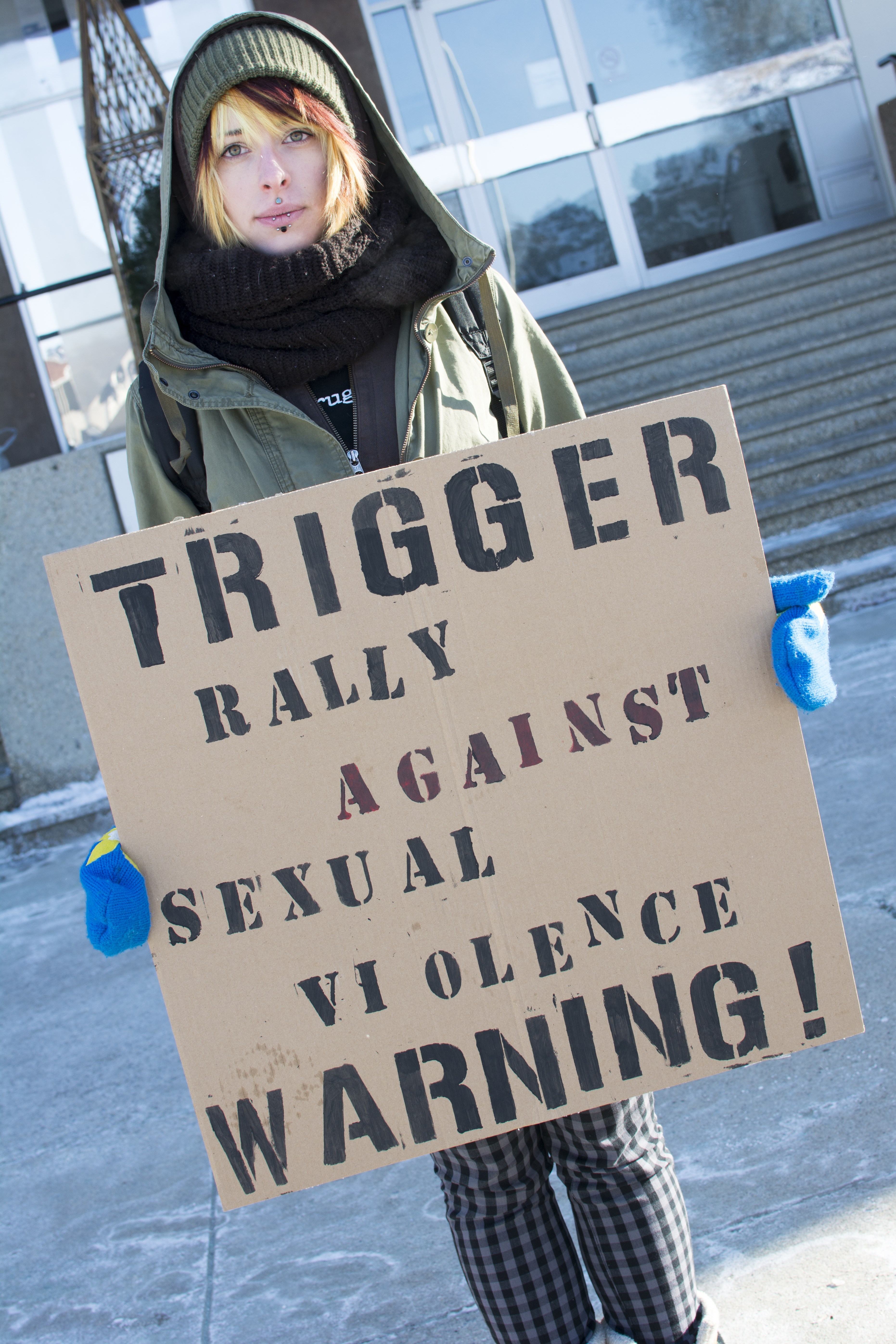 TAKING A STAND – A rally against sexual assault was held in City Hall Park last week where members of the community