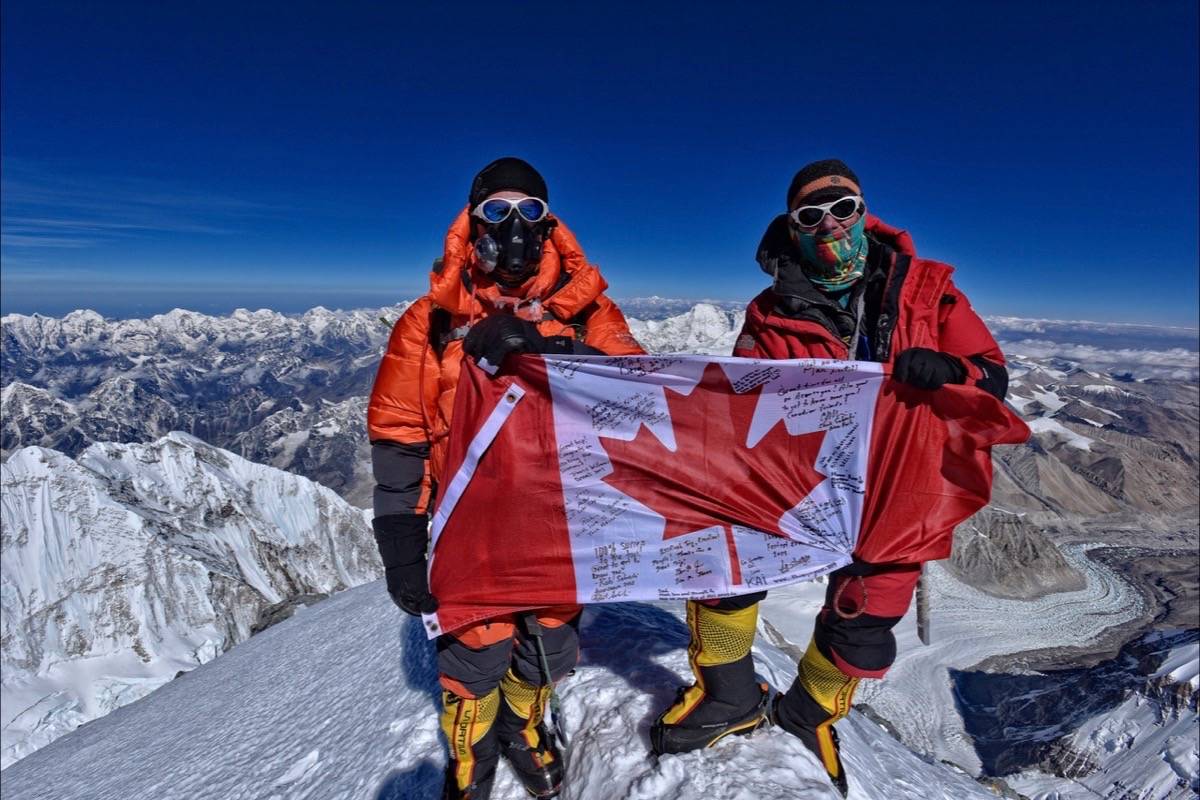 EVEREST SUMMIT - Former Red Deer City Councillor John Oldring recently became oldest Canadian to summit Everest.                                photo submitted