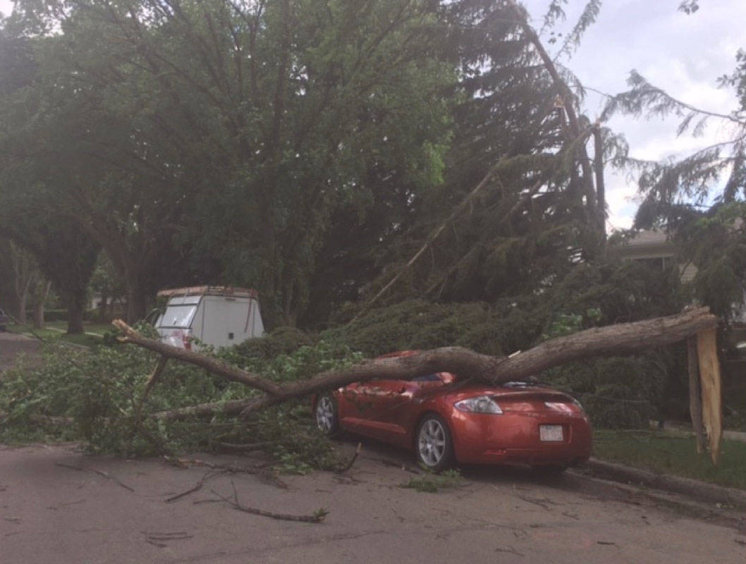 Photos: Storm rages through Red Deer