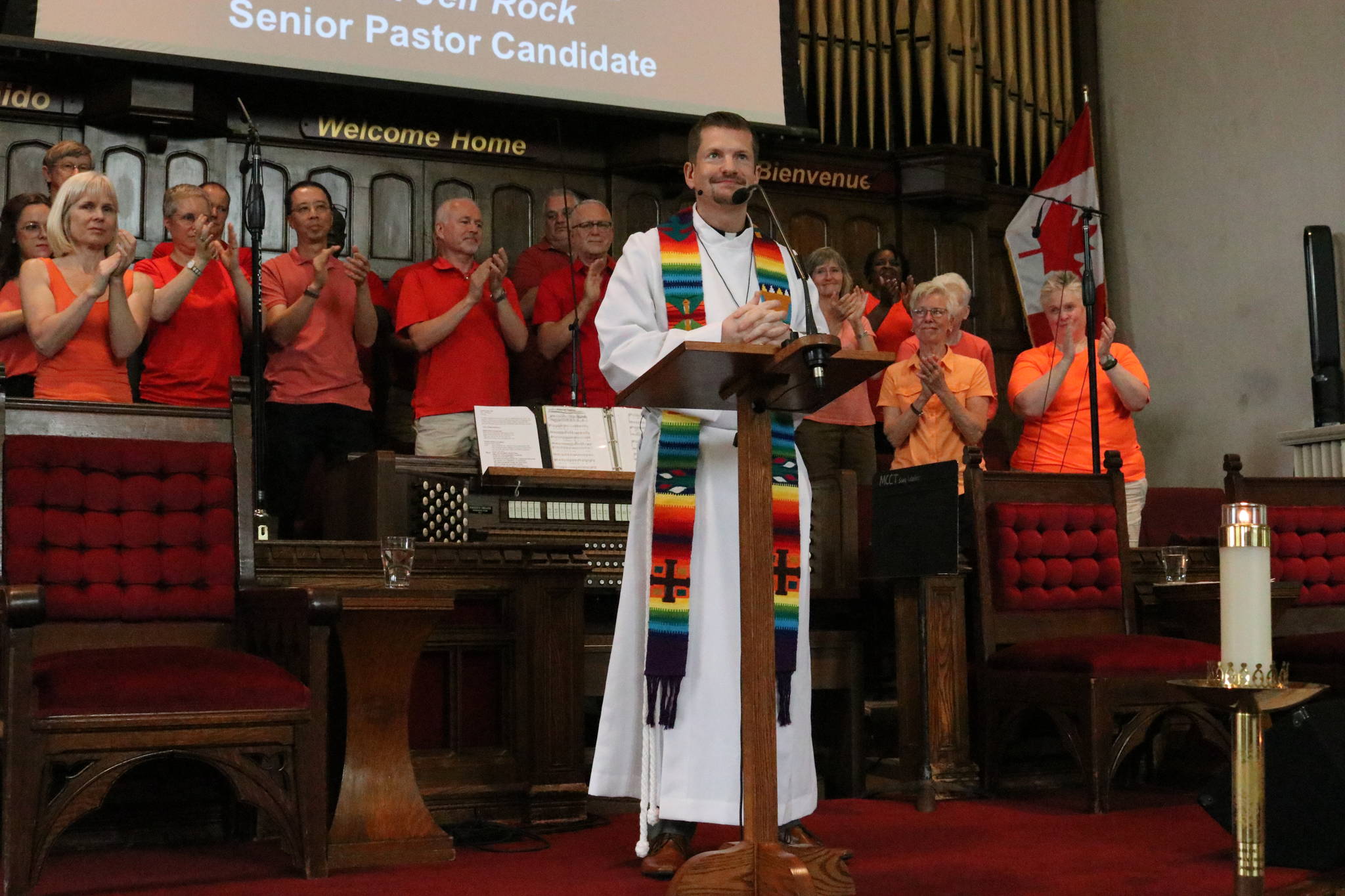 CREATING COMMUNITY - Gaetz Memorial United Church Minister Jeff Rock, pictured here in Toronto, will be taking over ministerial duties at the the Metropolitan Community Church of Toronto.                                photo submitted by MCC Toronto