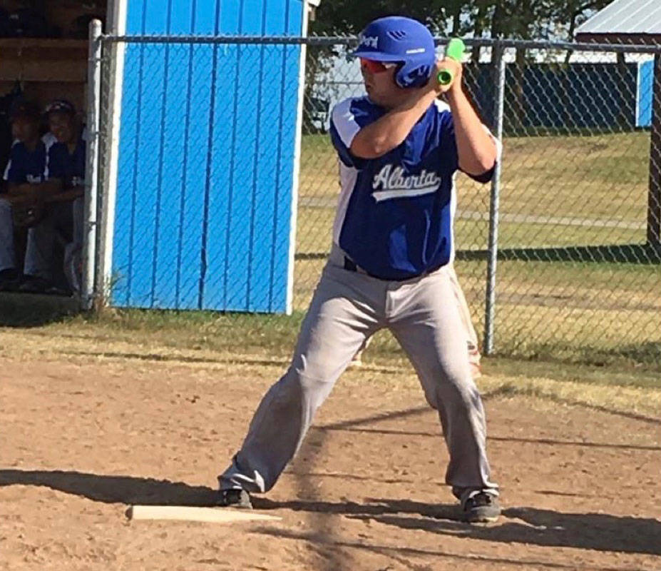 FASTBALL PLAYER - Kyle Ringdahl recently received a grant from the Red Deer Games Foundation for his time playing fastball. photo submitted