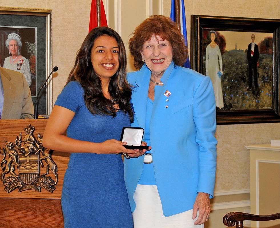 Poshika Dhingra recognized for volunteer service