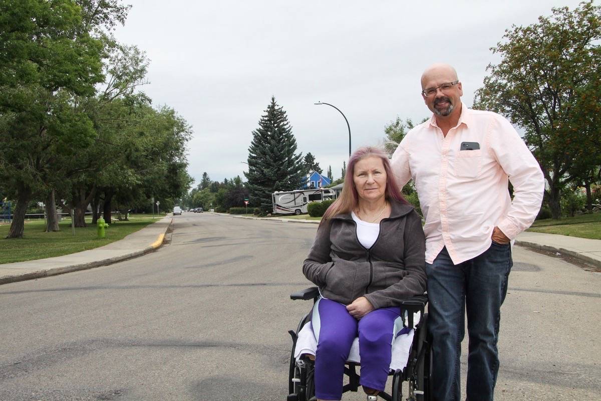 INSPIRATION - Bunnie Wigley, seen here with her husband Murray Roddis, recently marked a huge milestone in her life - her 60th birthday - after being told she wouldn’t live to 30-years-old due to Type 1 diabetes.                                Todd Colin Vaughan/Red Deer Express