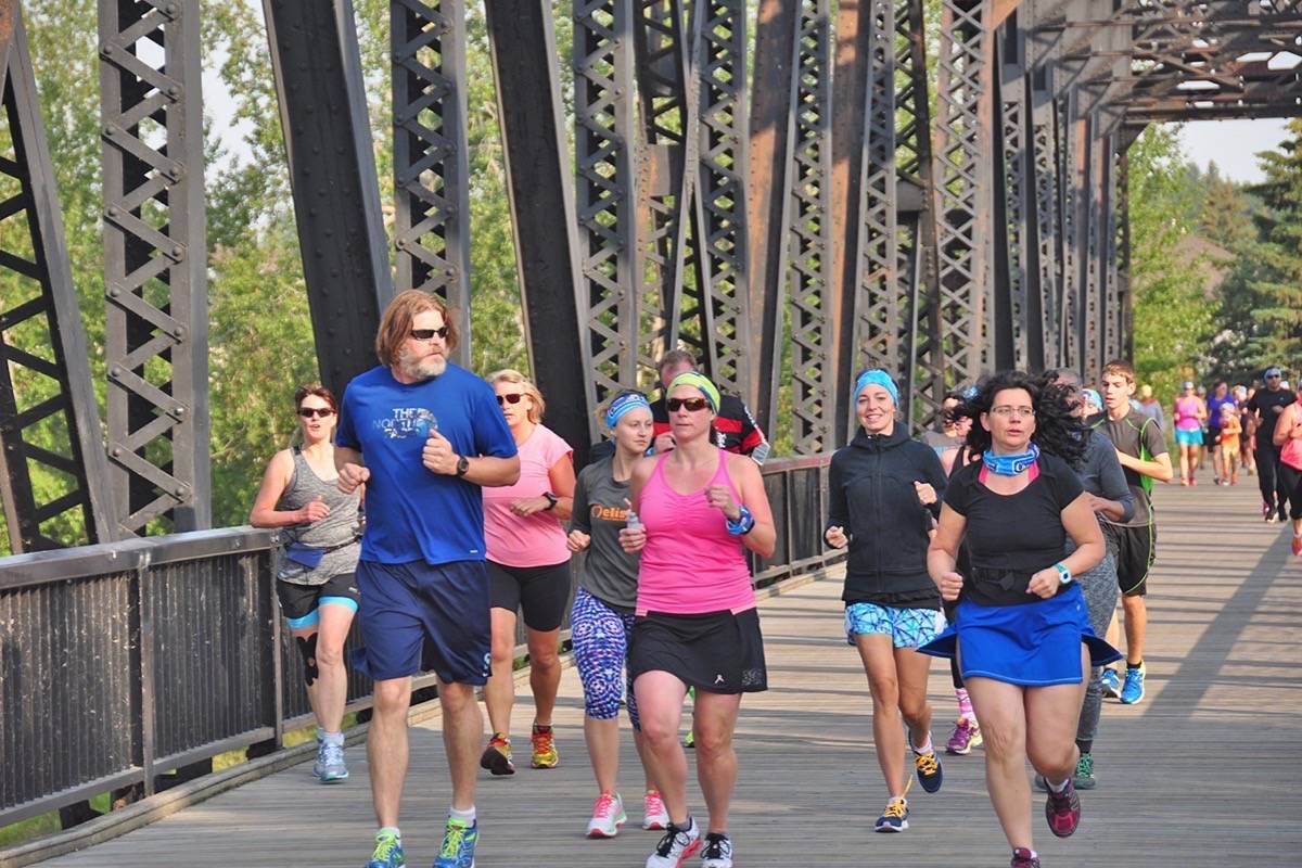 RUNNING FOR CHOCOLATE - Pictured are participants from a previous year compete in the annual Chocolate Chase Run. This year’s event takes place this weekend. photo submitted