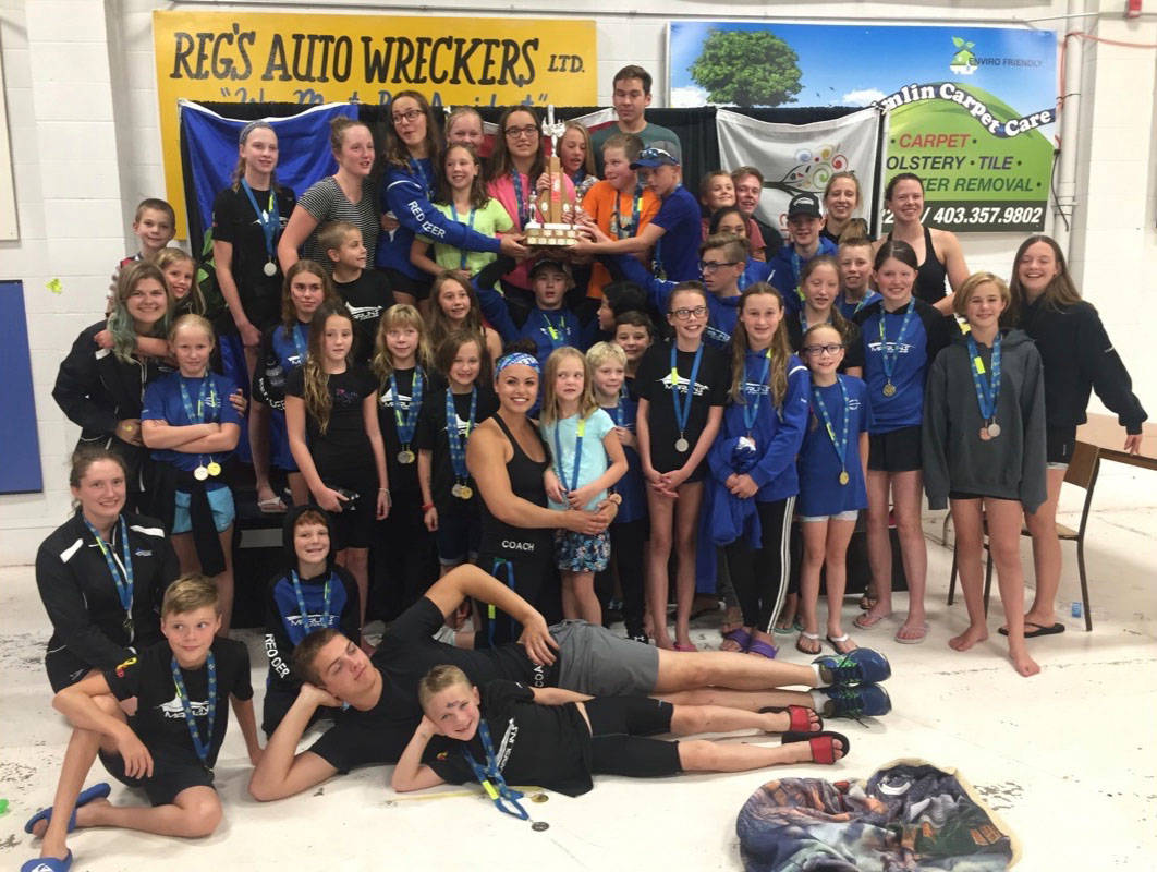 CHAMPS - The Red Deer Marlins Swim Club saw much success at the regional championship in Lacombe last weekend. photo submitted