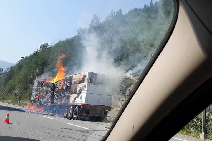 UPDATE: Coquihalla reopens following truck fire