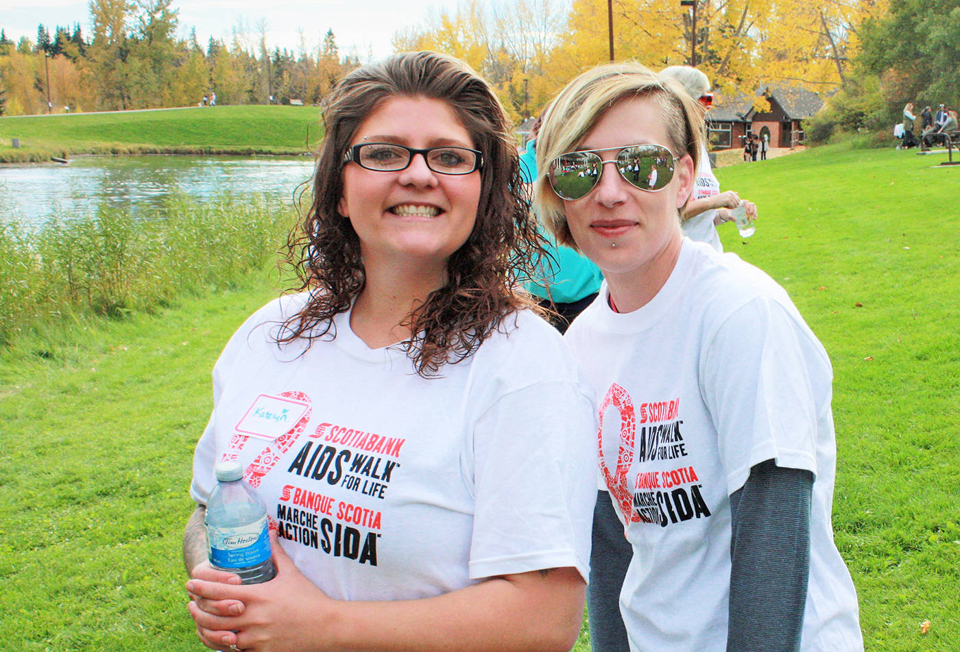 WALKING FOR CAUSE - Pictured here are participants at last year’s Scotiabank Aids Walk. This year’s walk takes place Sept. 24th at Bower Ponds.                                photo submitted