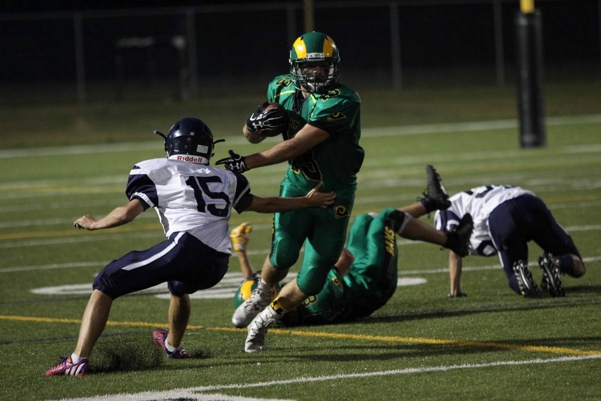 Lacombe Rams pull away from Notre Dame Cougars in high school opener to win 42-17
