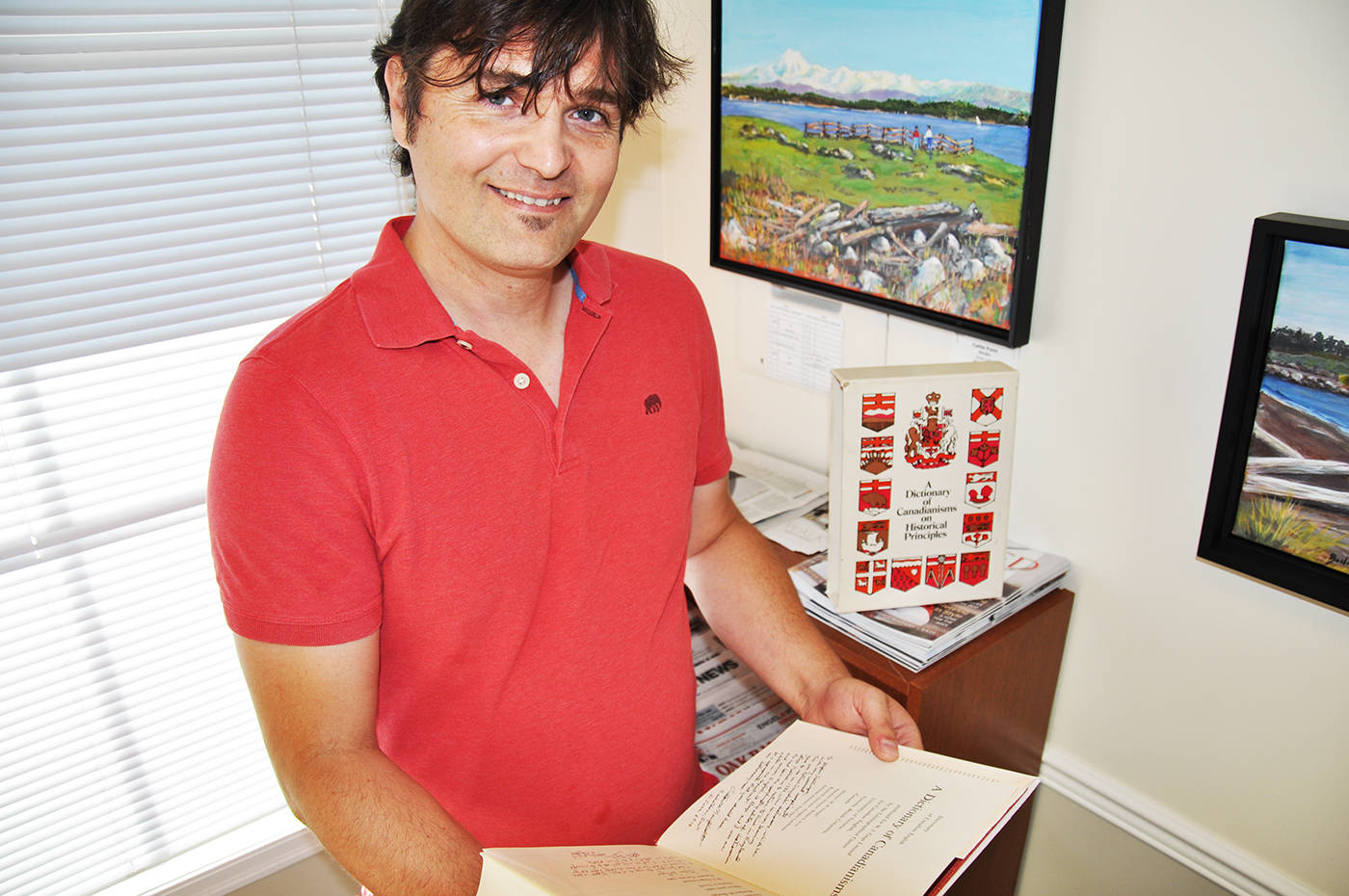 Stefan Dollinger, editor in chief of the Second Edition of the Dictionary of Canadianisms on Historical Principles. (Octavian Lacatusu/Oak Bay News)