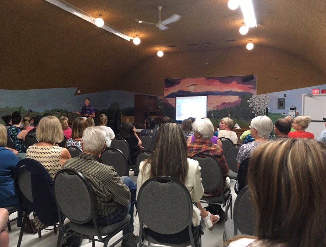 COMMUNITY DISCUSSION - A meeting was held at the Poplar Ridge Community Centre on Wednesday night regarding fentanyl and its impact on communities. Mark Weber/Red Deer Express