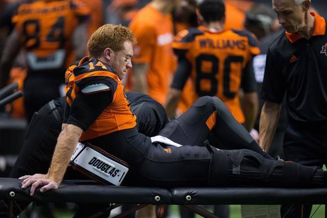 Lions quarterback Travis Lulay suffers suspected torn ACL against Alouettes
