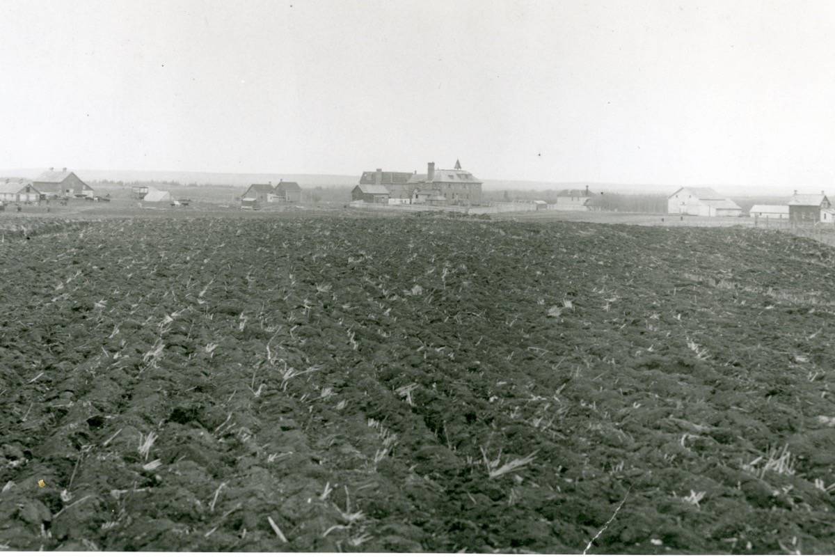 LOCAL HISTORY - Red Deer Indian Industrial School, looking south. photo courtesy of the United Church of Canada Archives