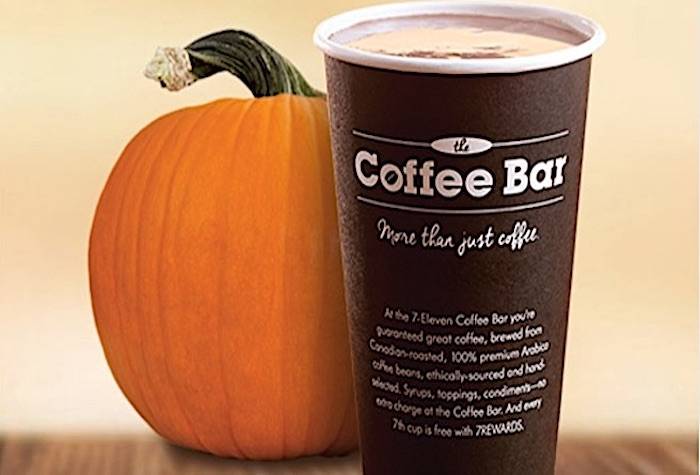 Free pumpkin spice lattes at 7/11