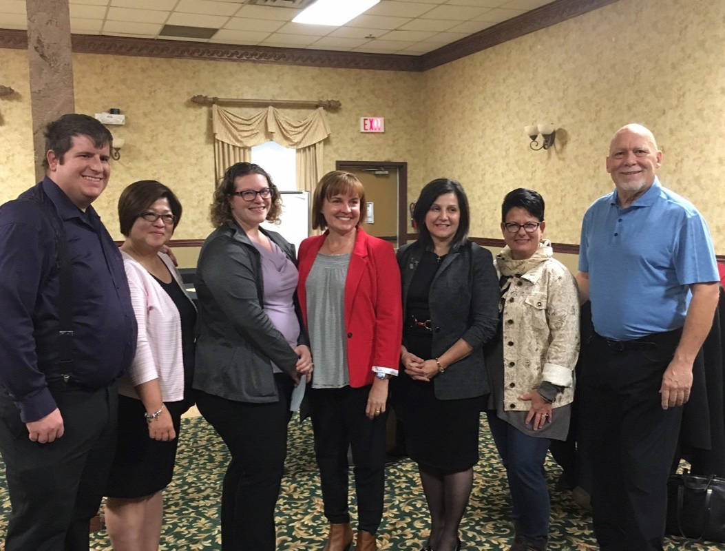 ELECTION TIME - The community had a chance to meet the candidates for Red Deer Catholic School trustee tonight at a meet and greet held at the Quality Inn in Red Deer. Erin Fawcett/Red Deer Express