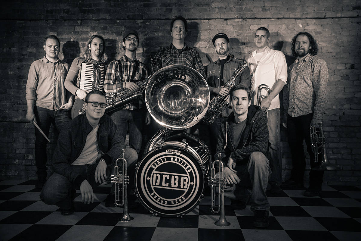 HITTING THE STAGE - Winnipeg’s Dirty Catfish Brass Band will play their New Orleans style at The Vat on Nov. 9th. photo submitted