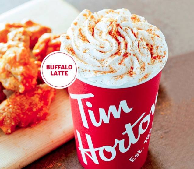 Tim Hortons rolls out Buffalo sauce latte