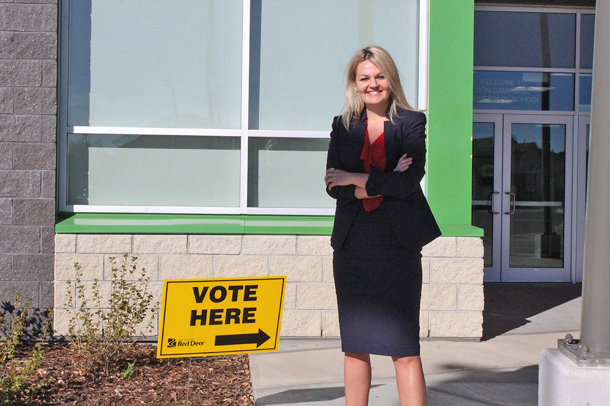 CAMPAIGN REFLECTION - Mayor Tara Veer is seeking a second term. Carlie Connolly/Red Deer Express