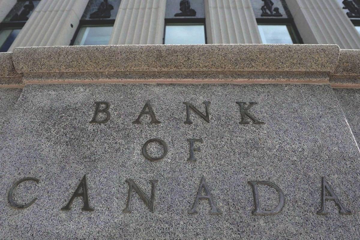 The Bank of Canada building is pictured in Ottawa on September 6, 2011. File photo by THE CANADIAN PRESS